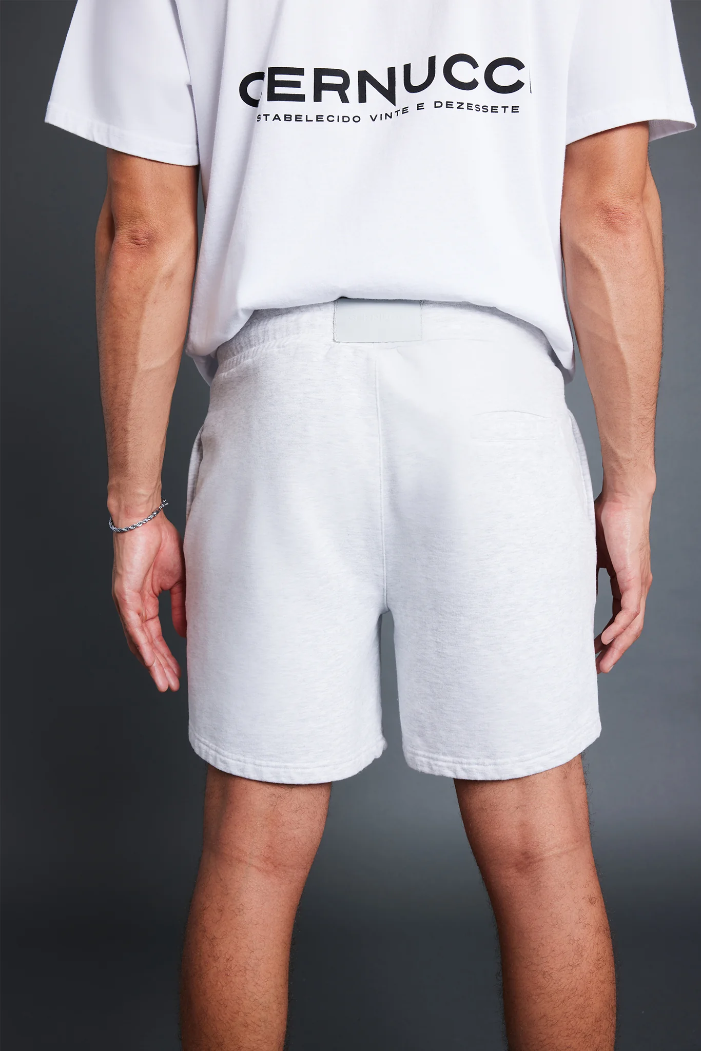 Relaxed Shorts - Light Grey Marl - Image 5