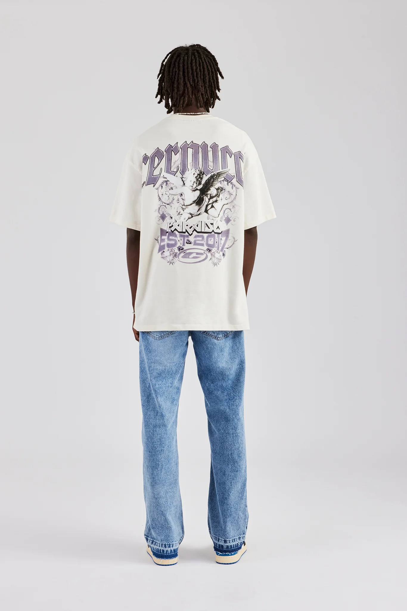 Relaxed Two Tone Relaxed Jeans - Blue - Image 4