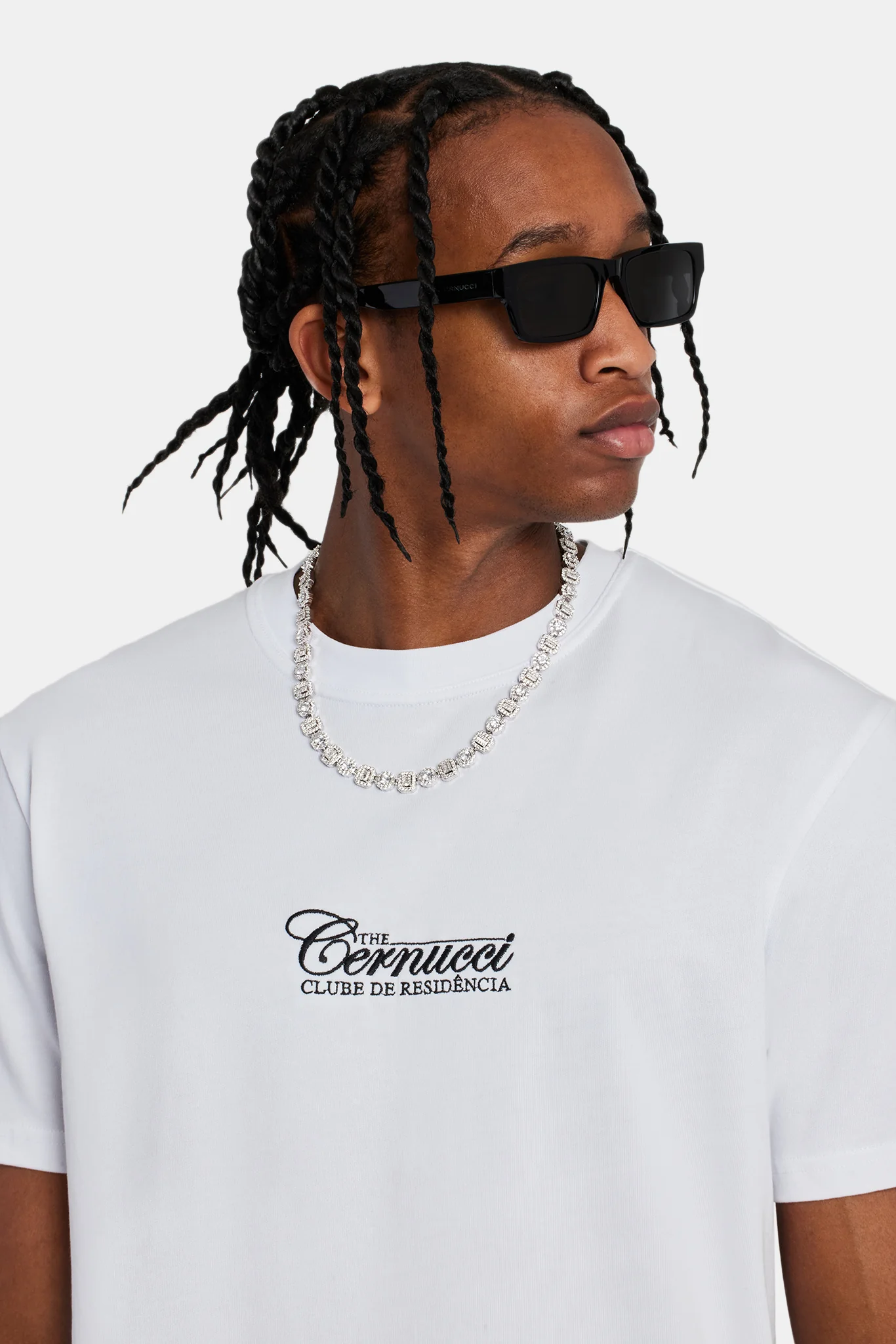 Residence Club Embroidered T-Shirt - White - Image 4