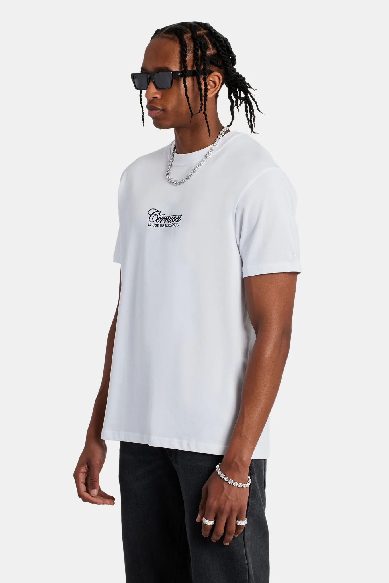 Residence Club Embroidered T-Shirt - White - Image 5