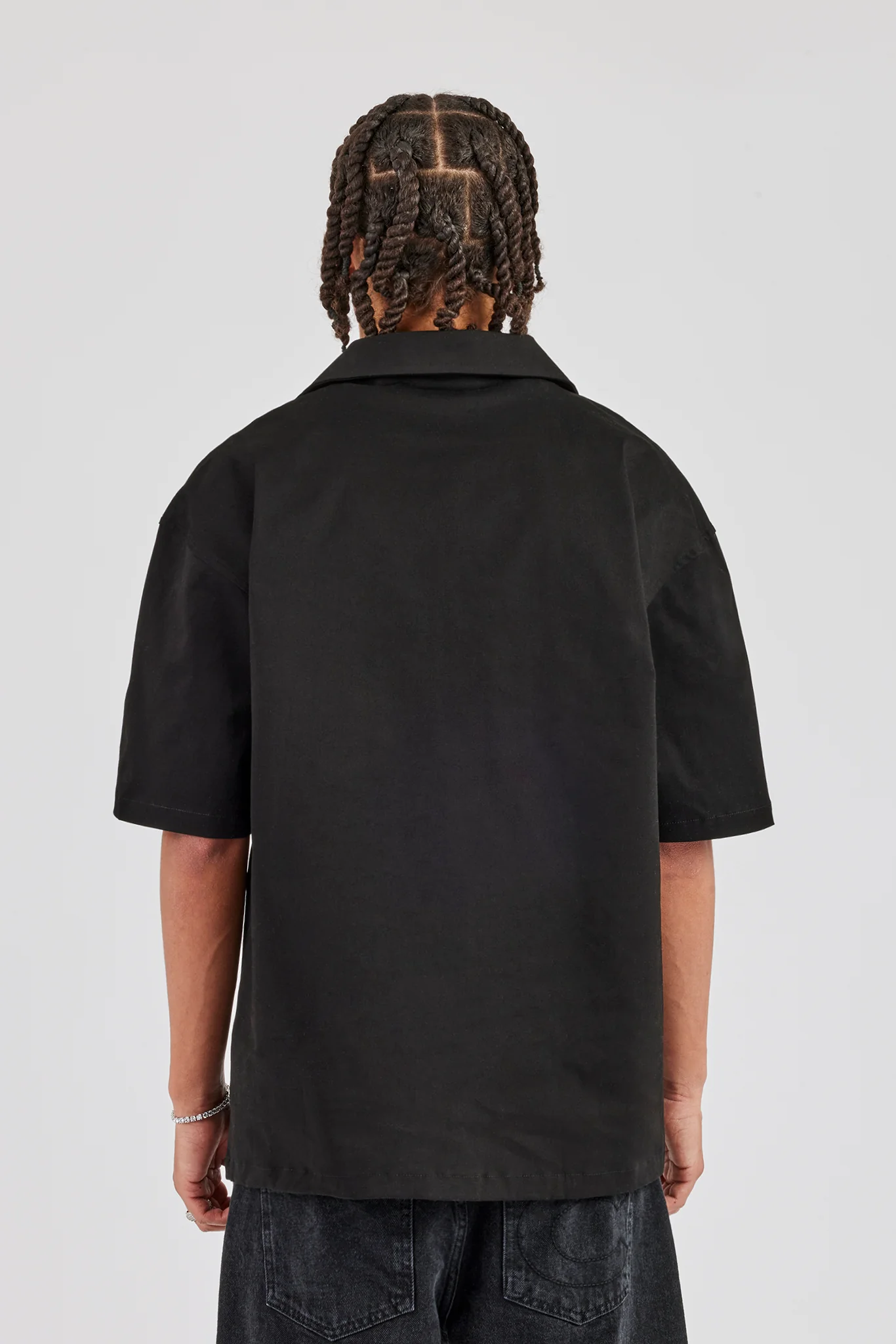 Rhinestone Palm Shirt - Black - Image 2