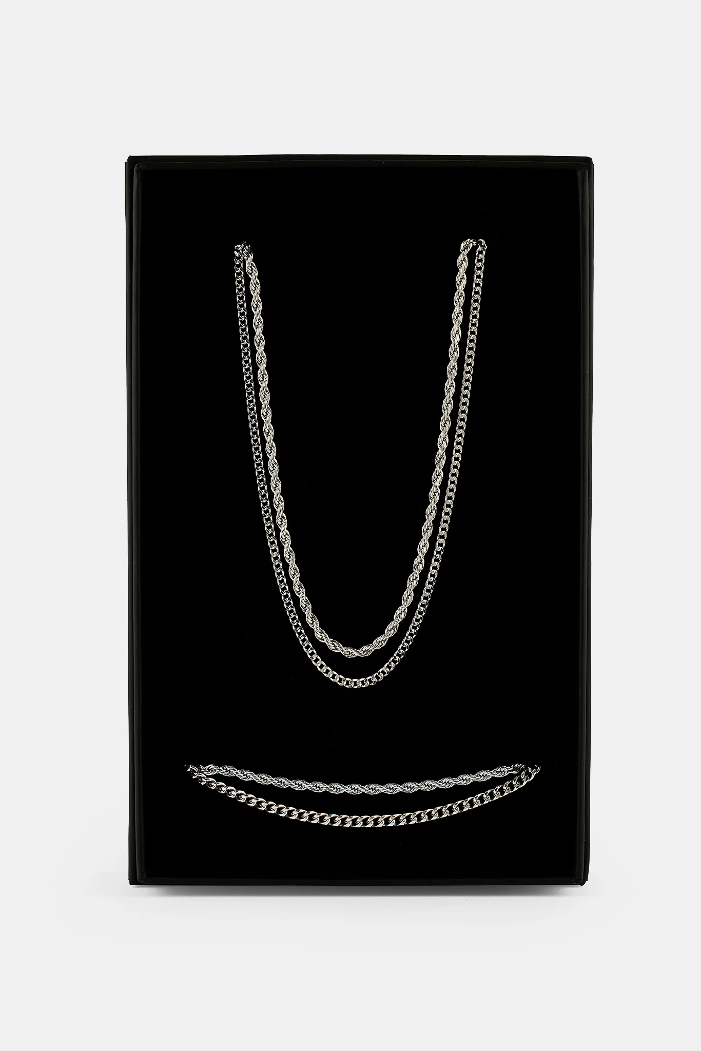 Rope & Micro Cuban Chain & Bracelet - 3mm - Image 4