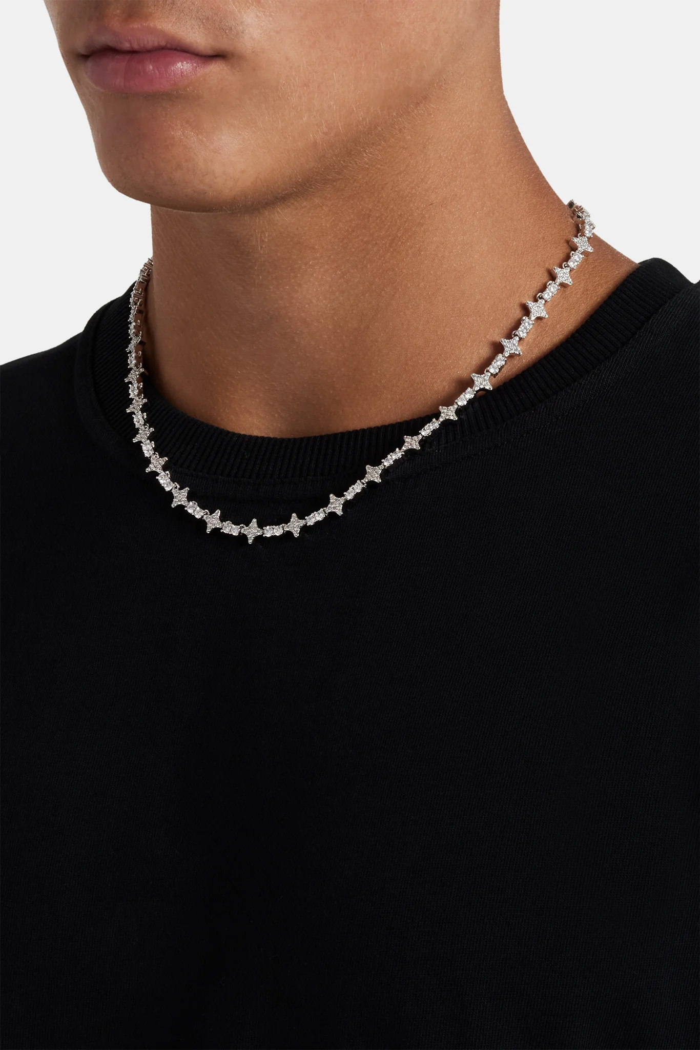 Round & Star Iced Chain - Image 3