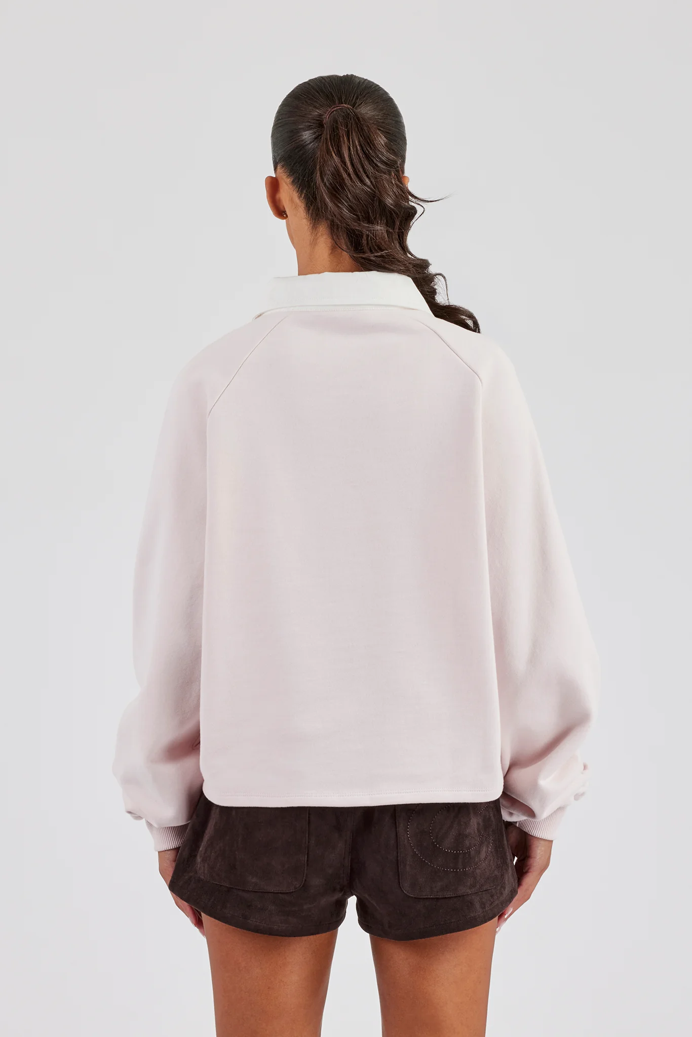 Rugby Polo Sweatshirt - Light Pink - Image 3