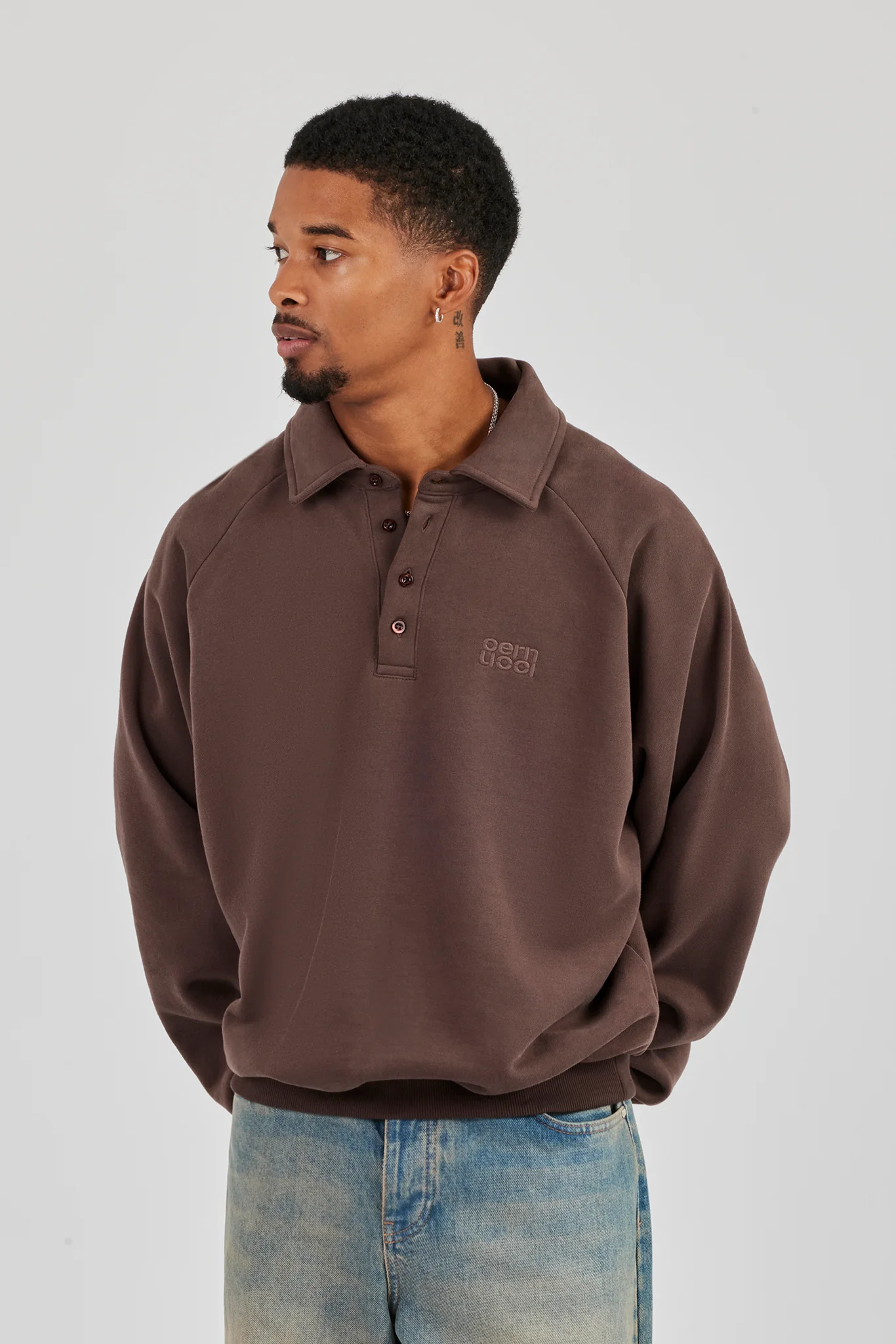 Rugby Sweater - Coffee - Image 3