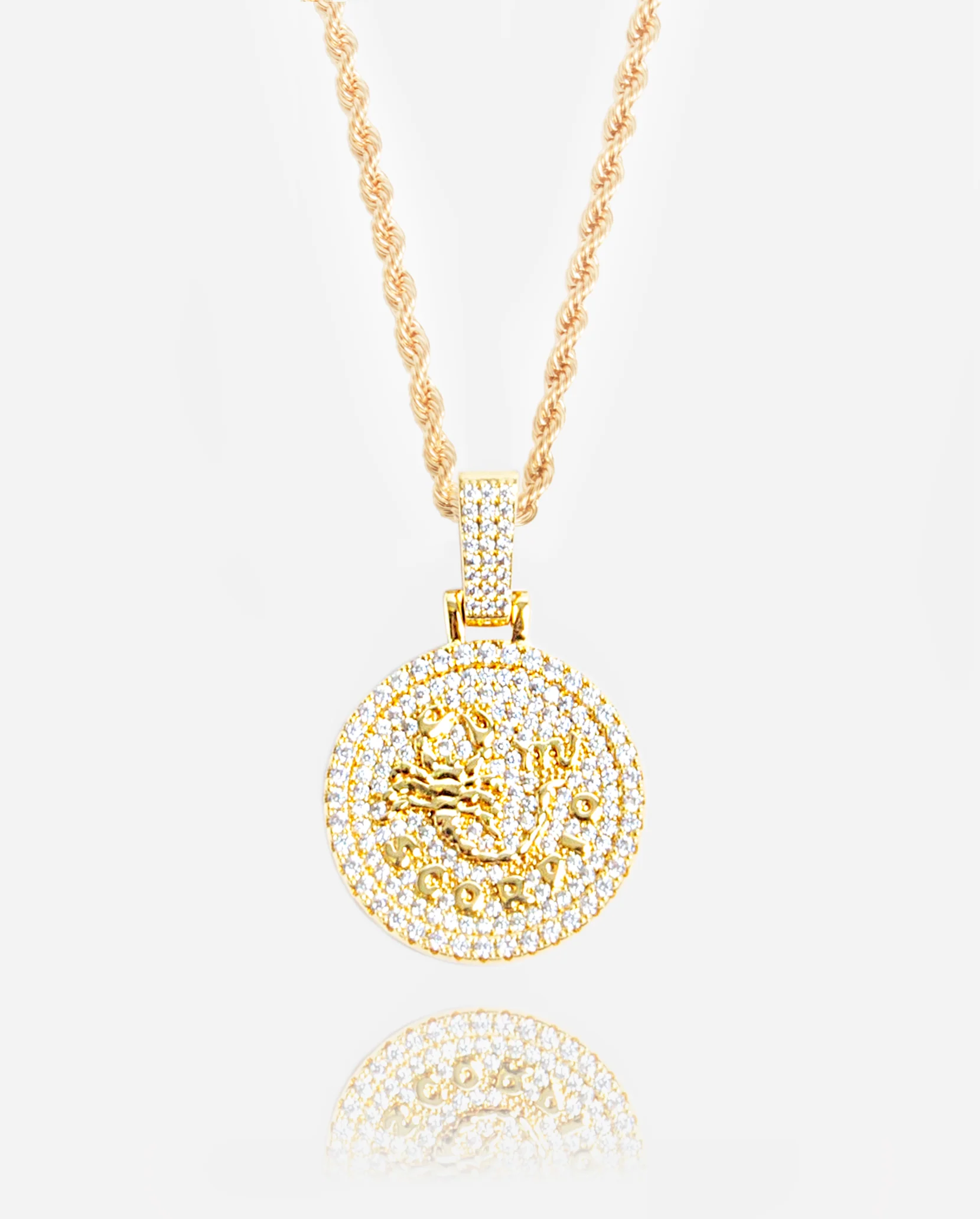 Scorpio Zodiac Pendant - Gold