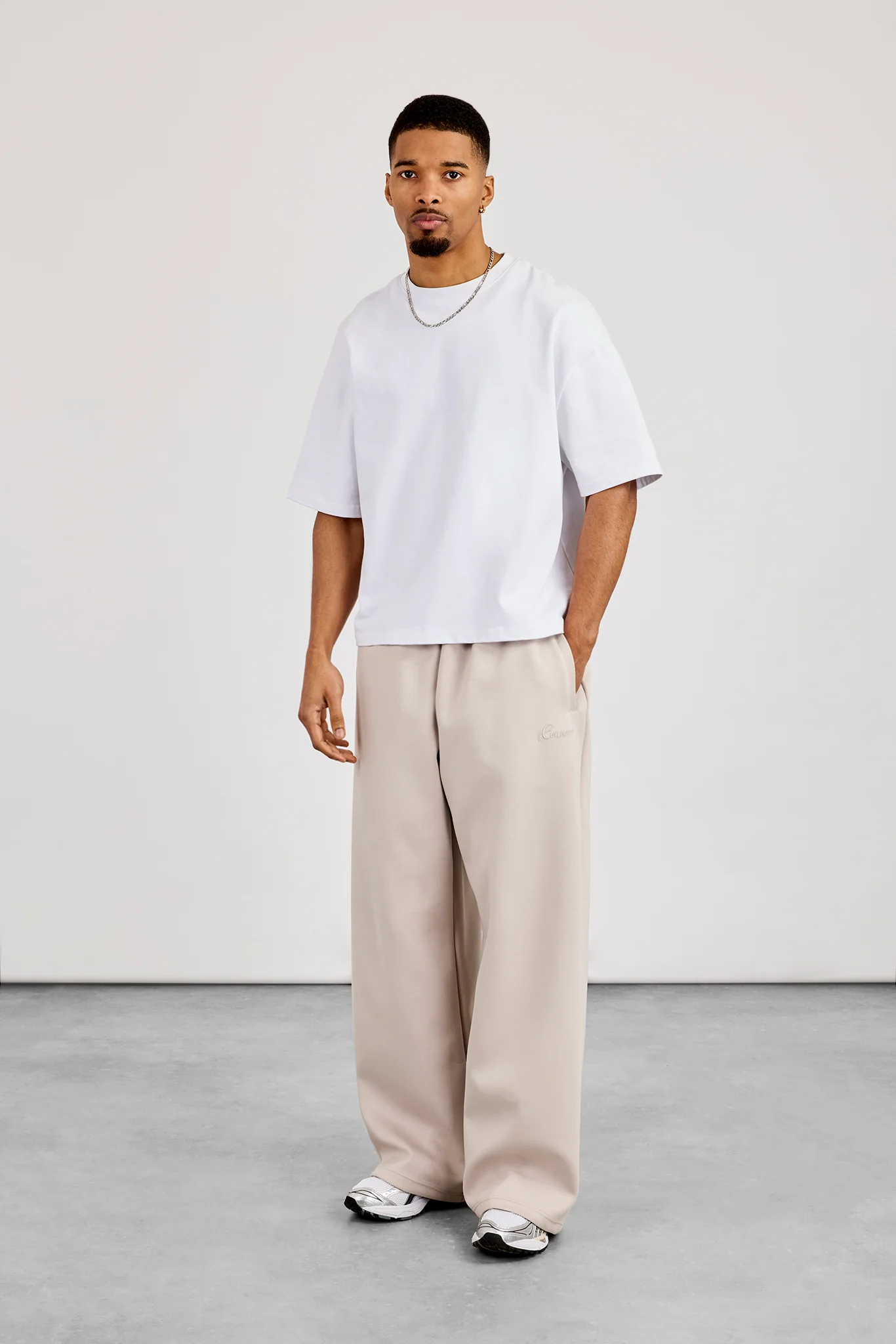 Scuba Baggy Fit Trouser - Light Grey - Image 3