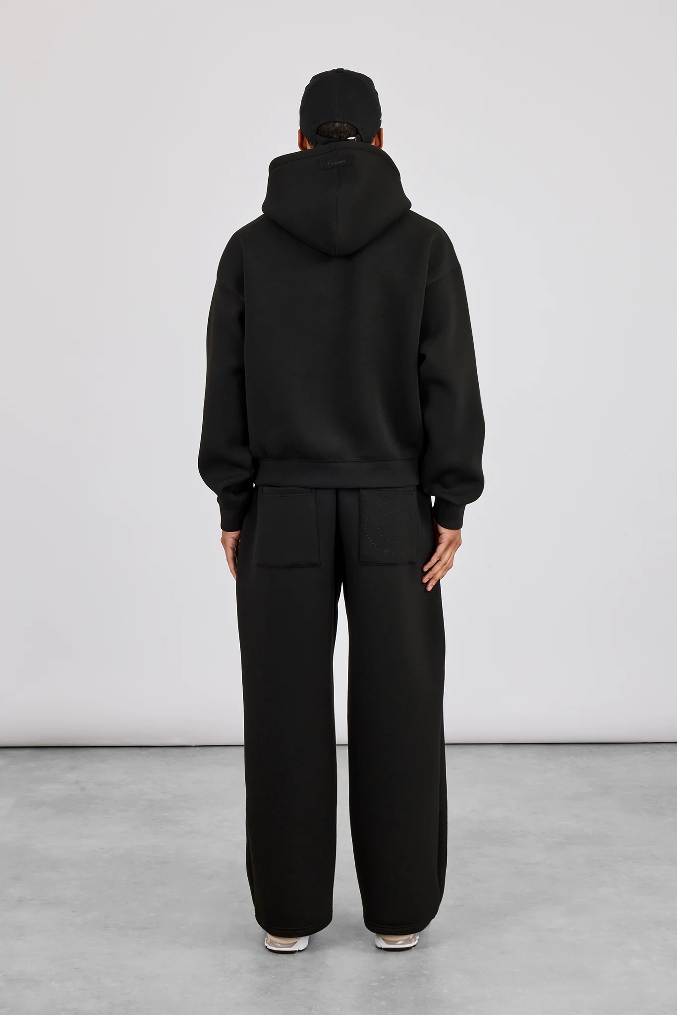 Scuba Boxy Hoodie & Baggy Fit Trouser - Black - Image 3