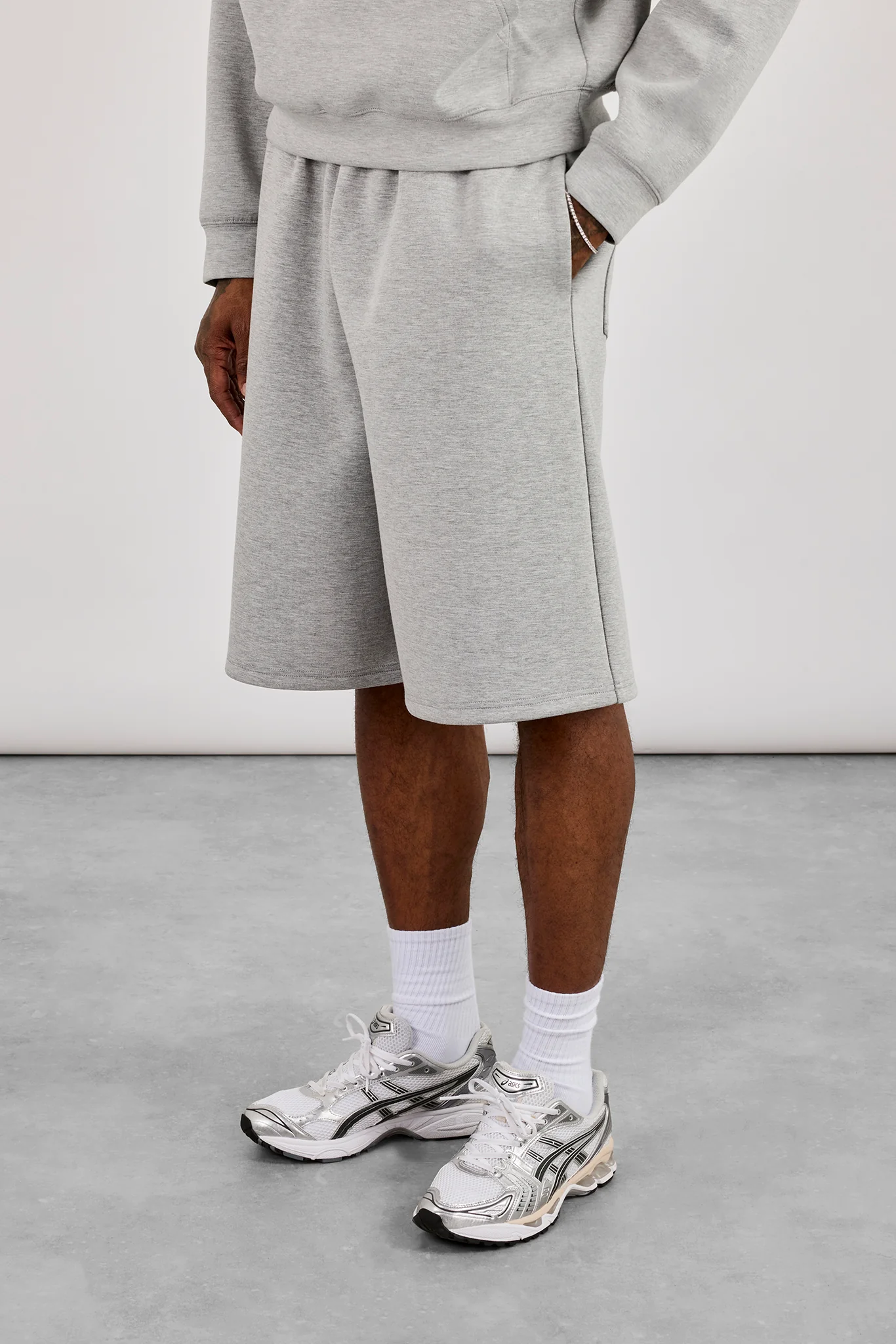 Scuba Boxy Hoodie & Jort - Grey - Image 5