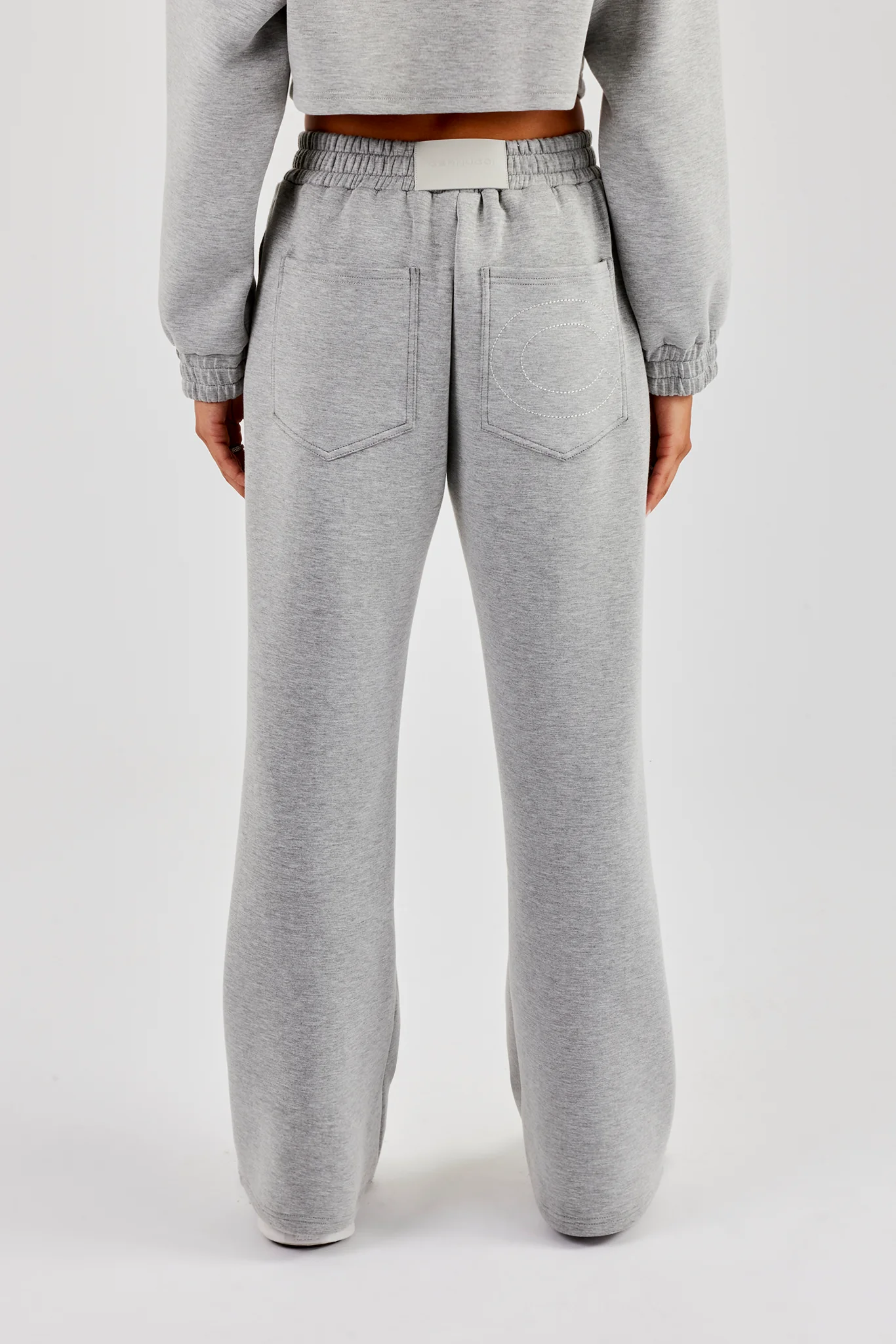 Scuba Wide Leg Jogger - Grey - Image 4