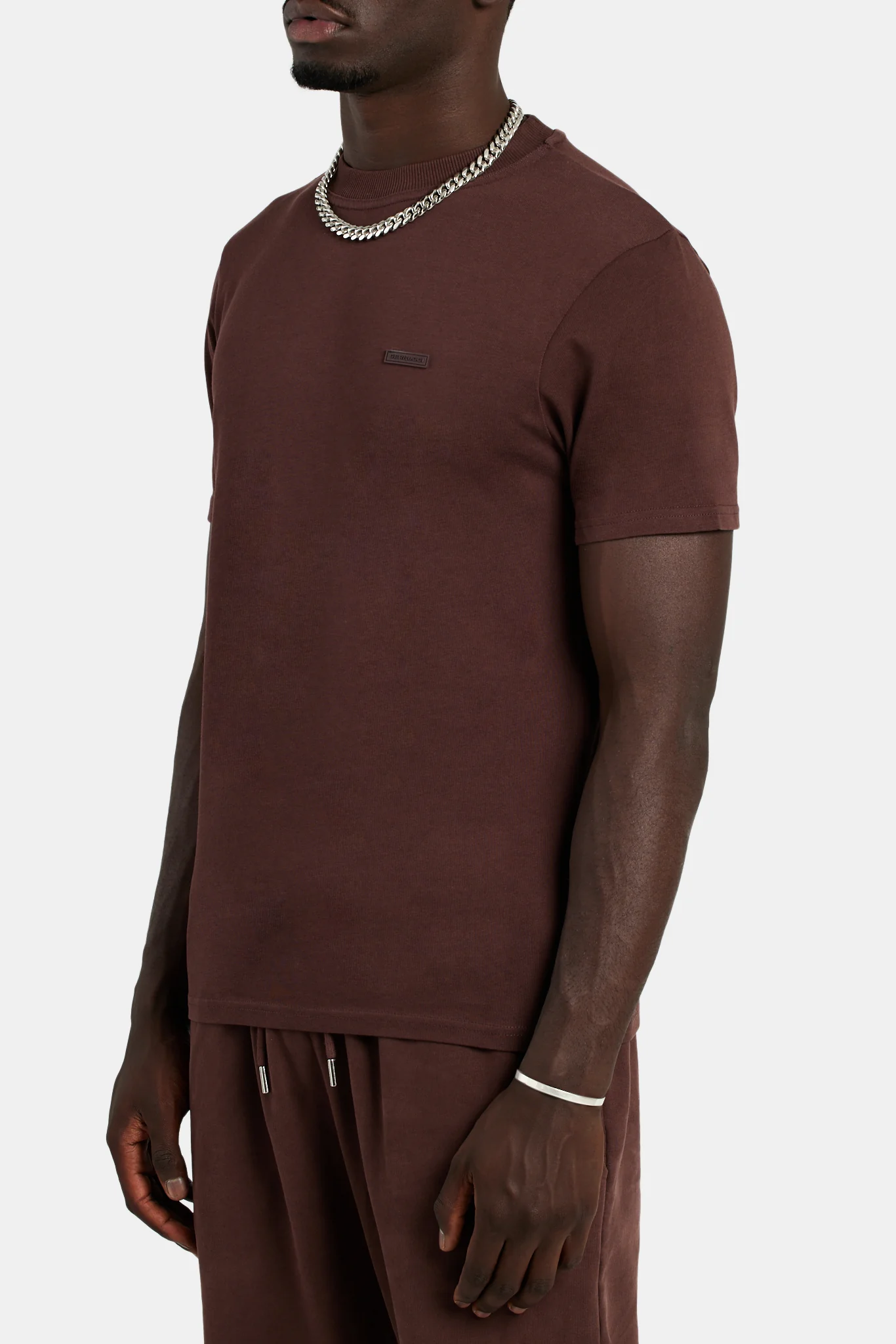 Slim Fit T-Shirt - Chestnut - Image 3