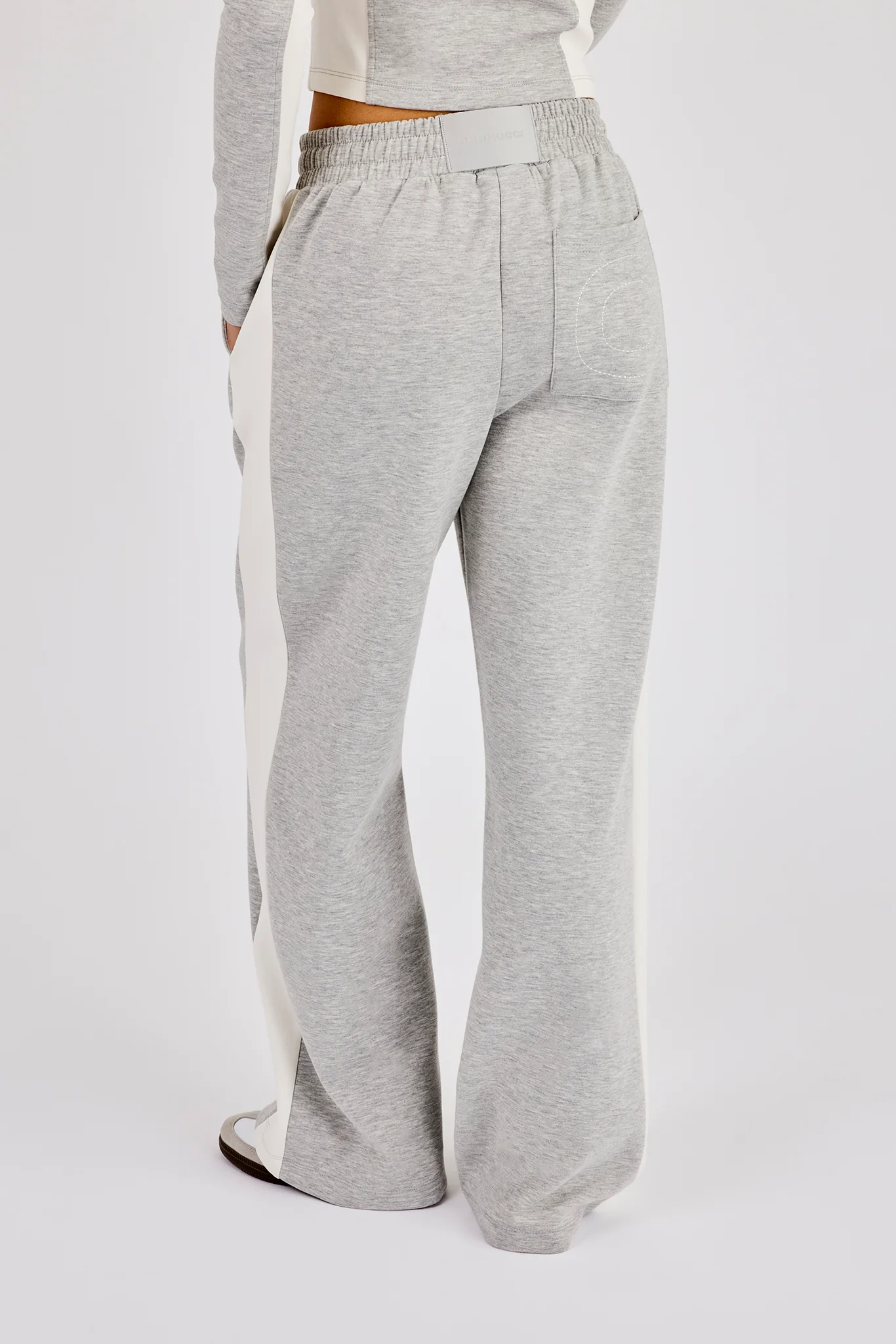 Soft Touch Panelled Jogger - Grey - Image 4