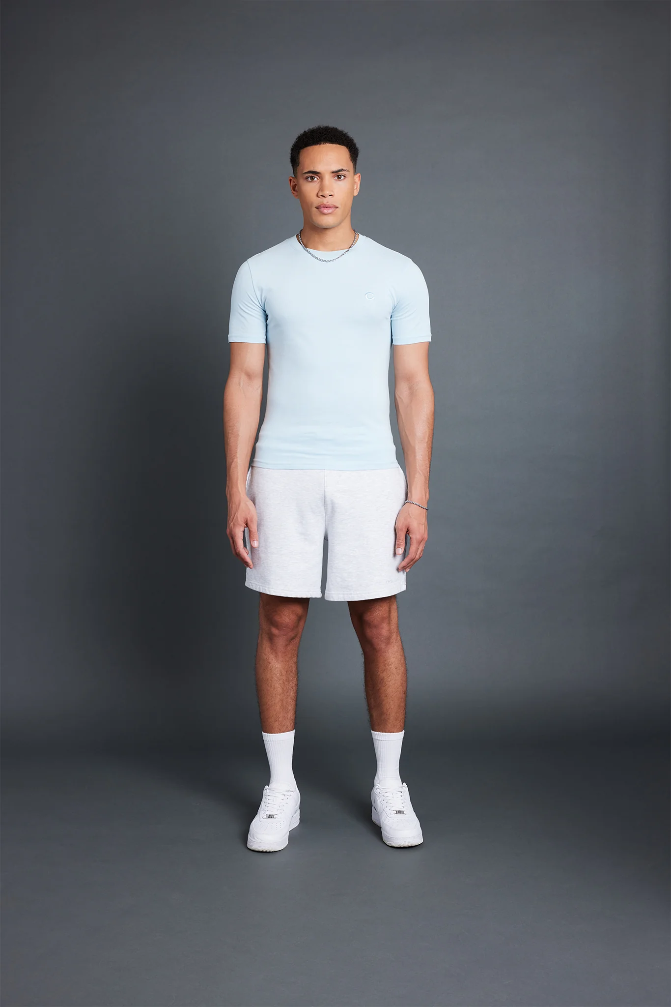 Soft Touch Slim Fit T-Shirt - Light Blue - Image 4