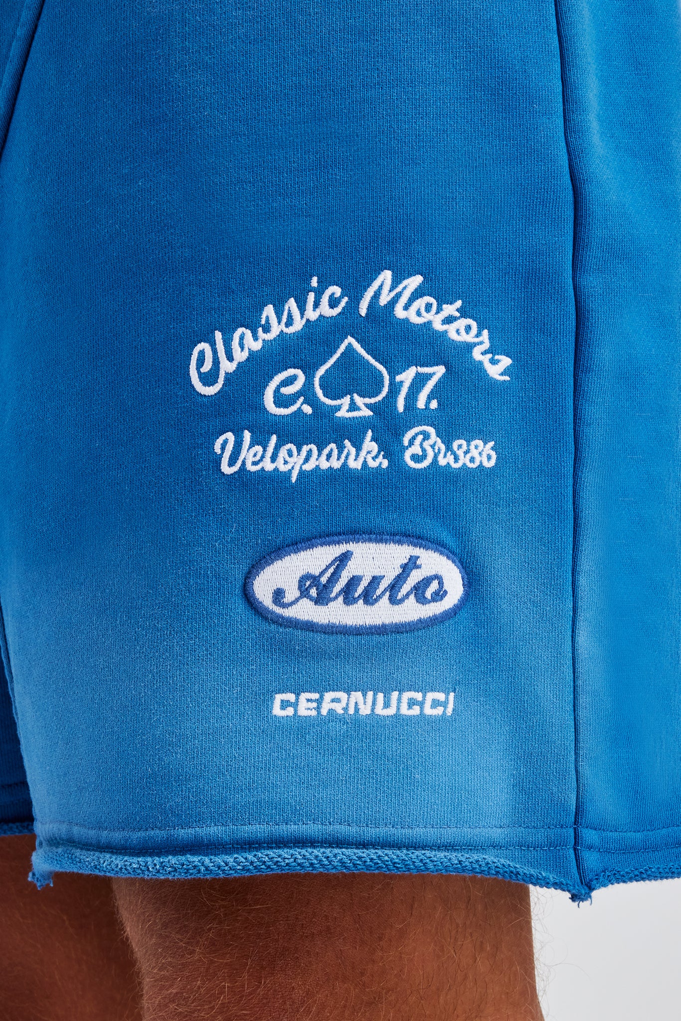 Spray Washed Jersey Short - Blue - Image 3