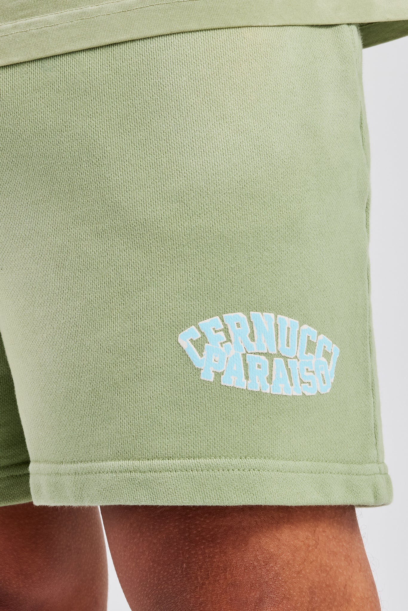 Spray Washed Paraiso Jersey Short - Washed Green - Image 2