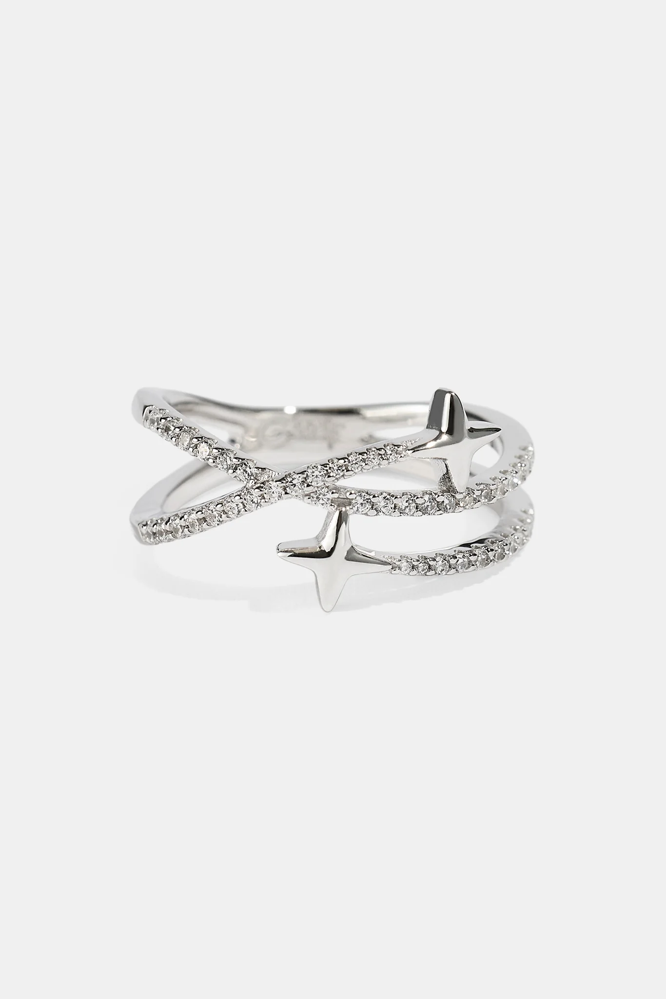 Star Band Ring - 1.5mm - White - Image 3