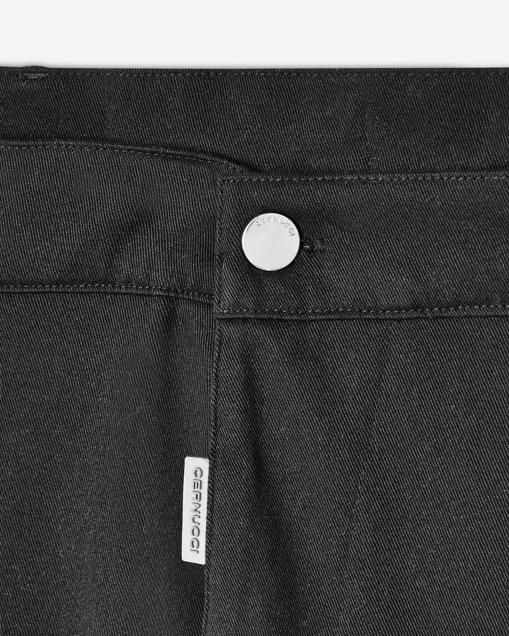 Straight Leg Cargo Trouser - Black - Image 4