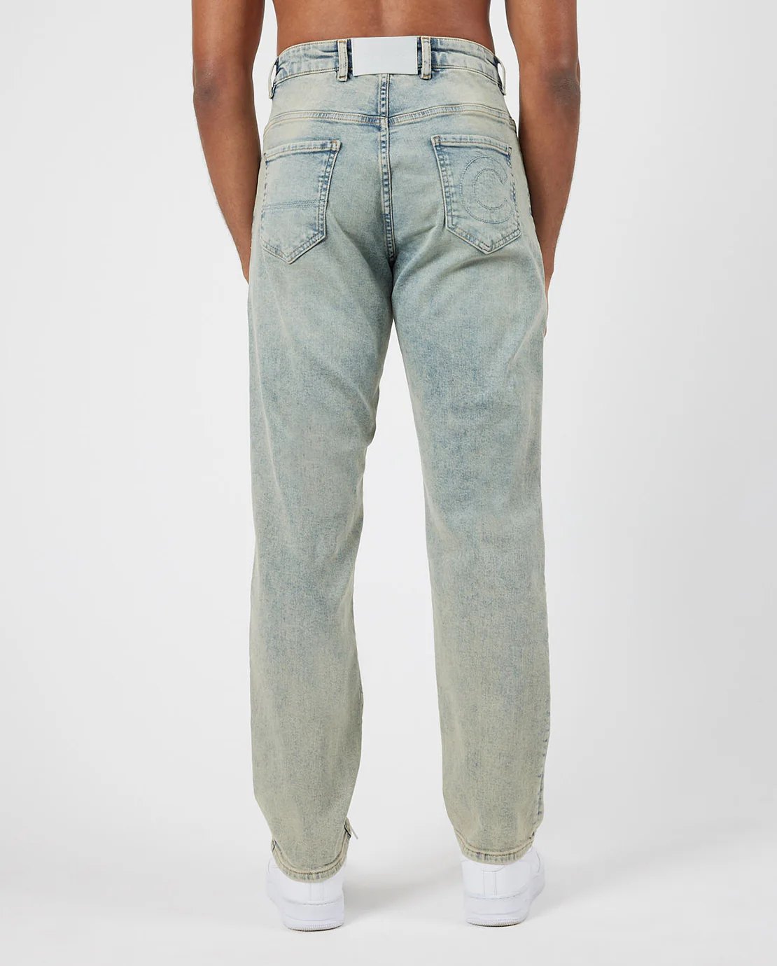 Straight Leg Denim Jeans - Vintage Blue - Image 3