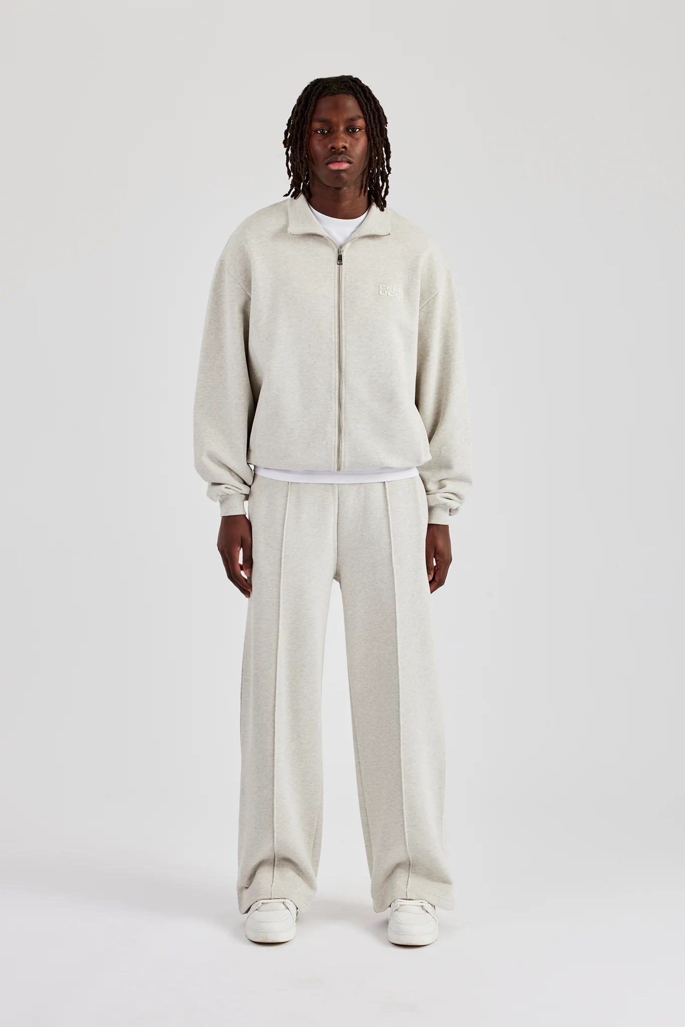Straight Leg Jersey Trouser - Ash Grey - Image 7