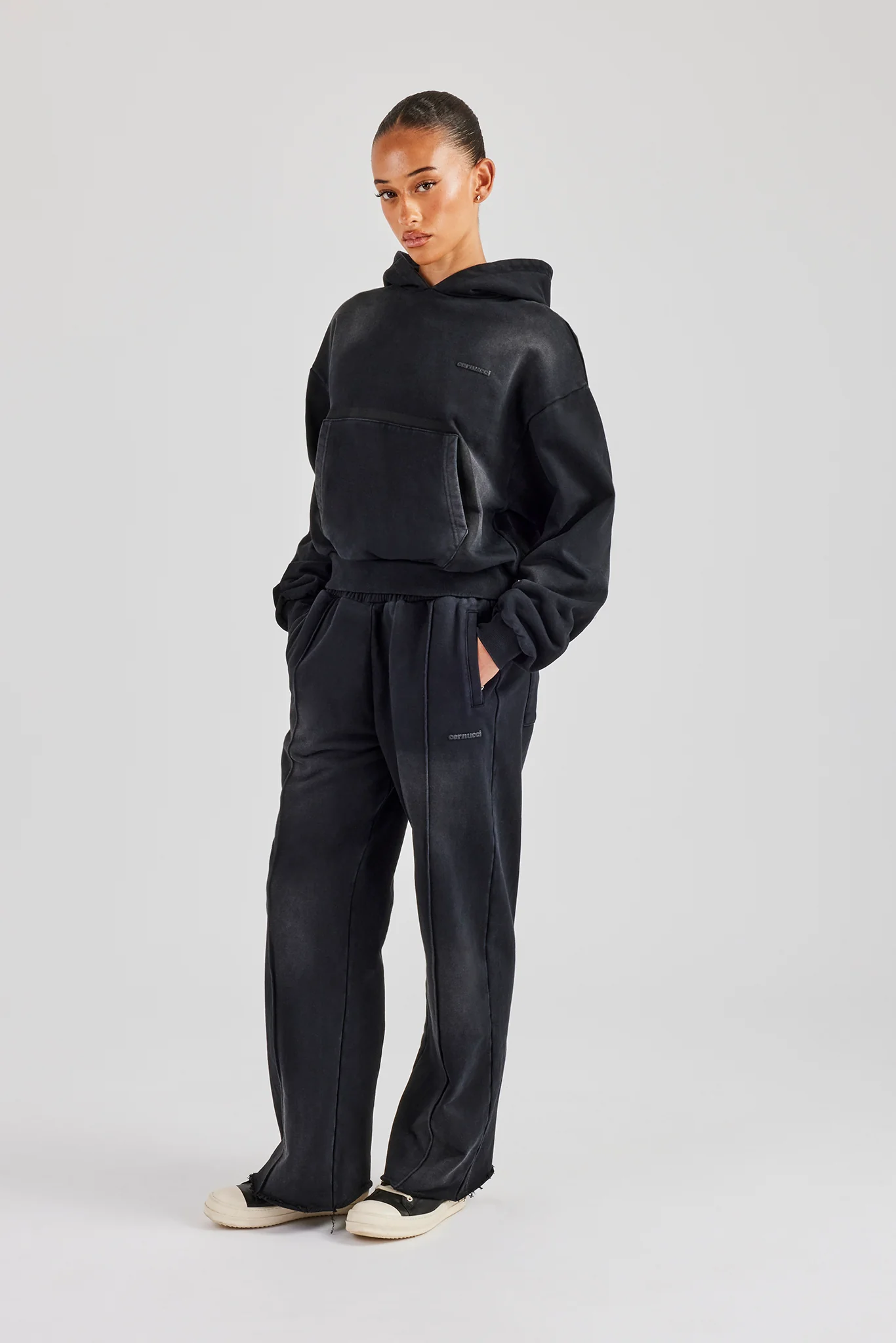 Straight Leg Jogger - Washed Black - Image 4