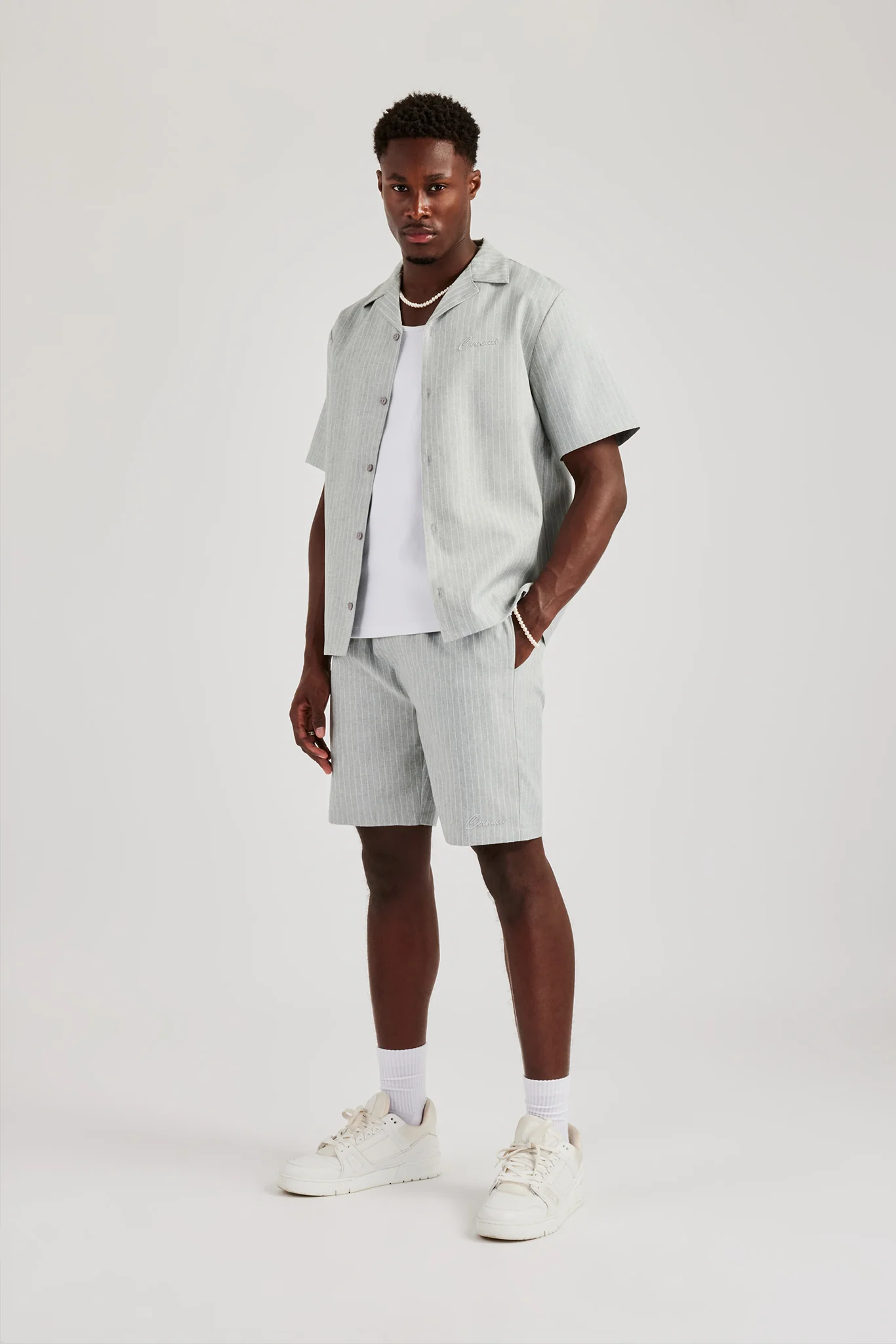 Striped Button Front Revere Shirt - Image 4