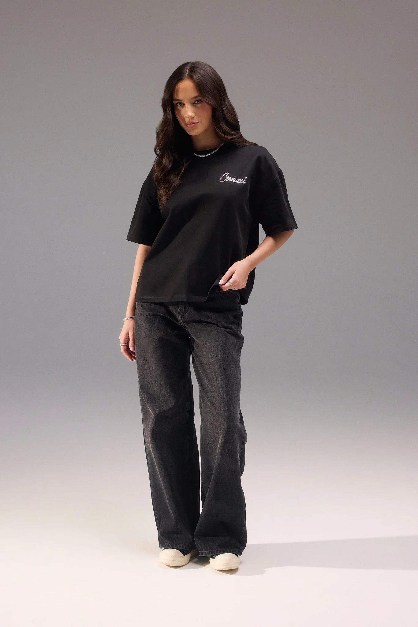 Swarovski Oversized T-Shirt - Image 3