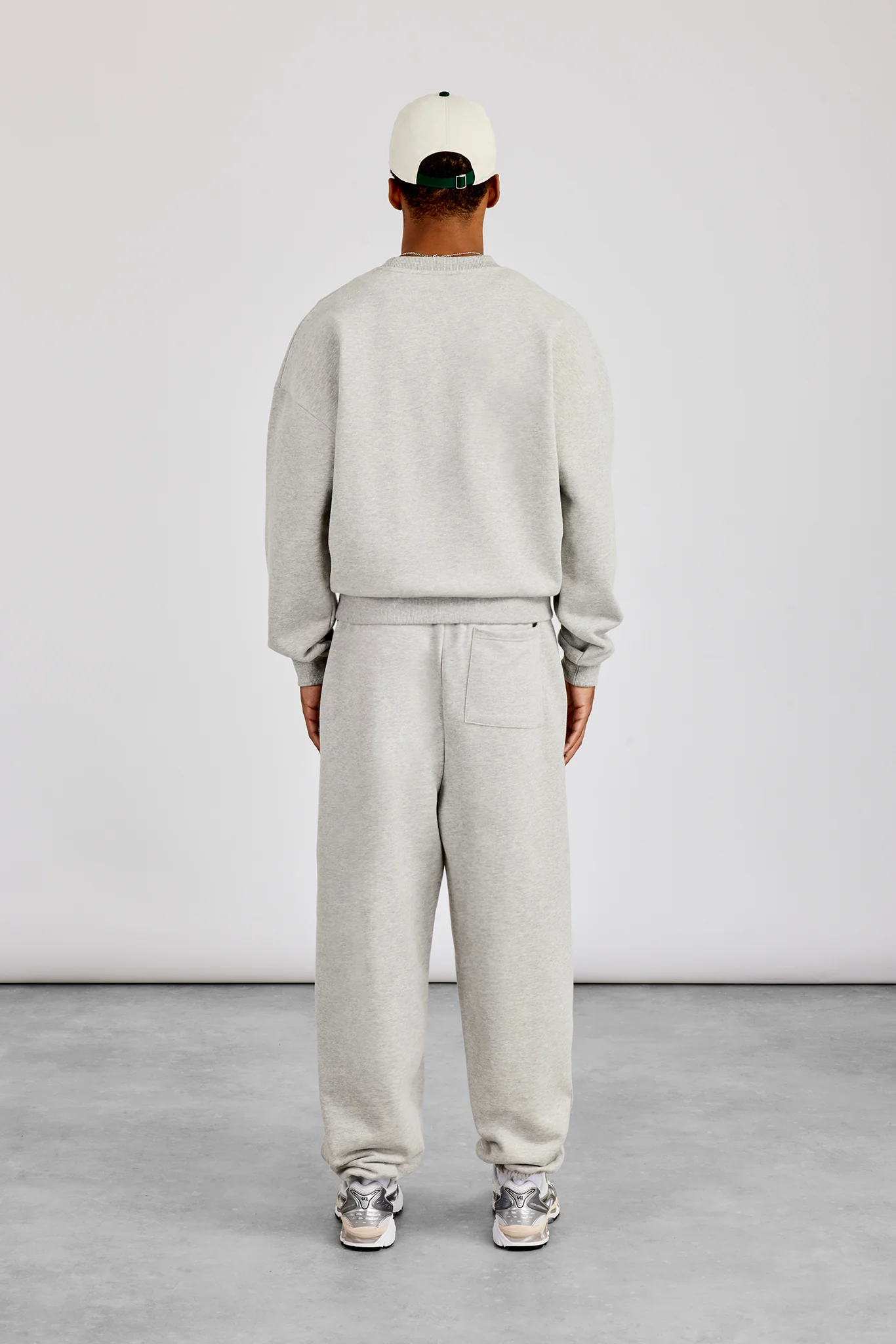 Sweater & Cuffed Jogger - Grey Marl - Image 3