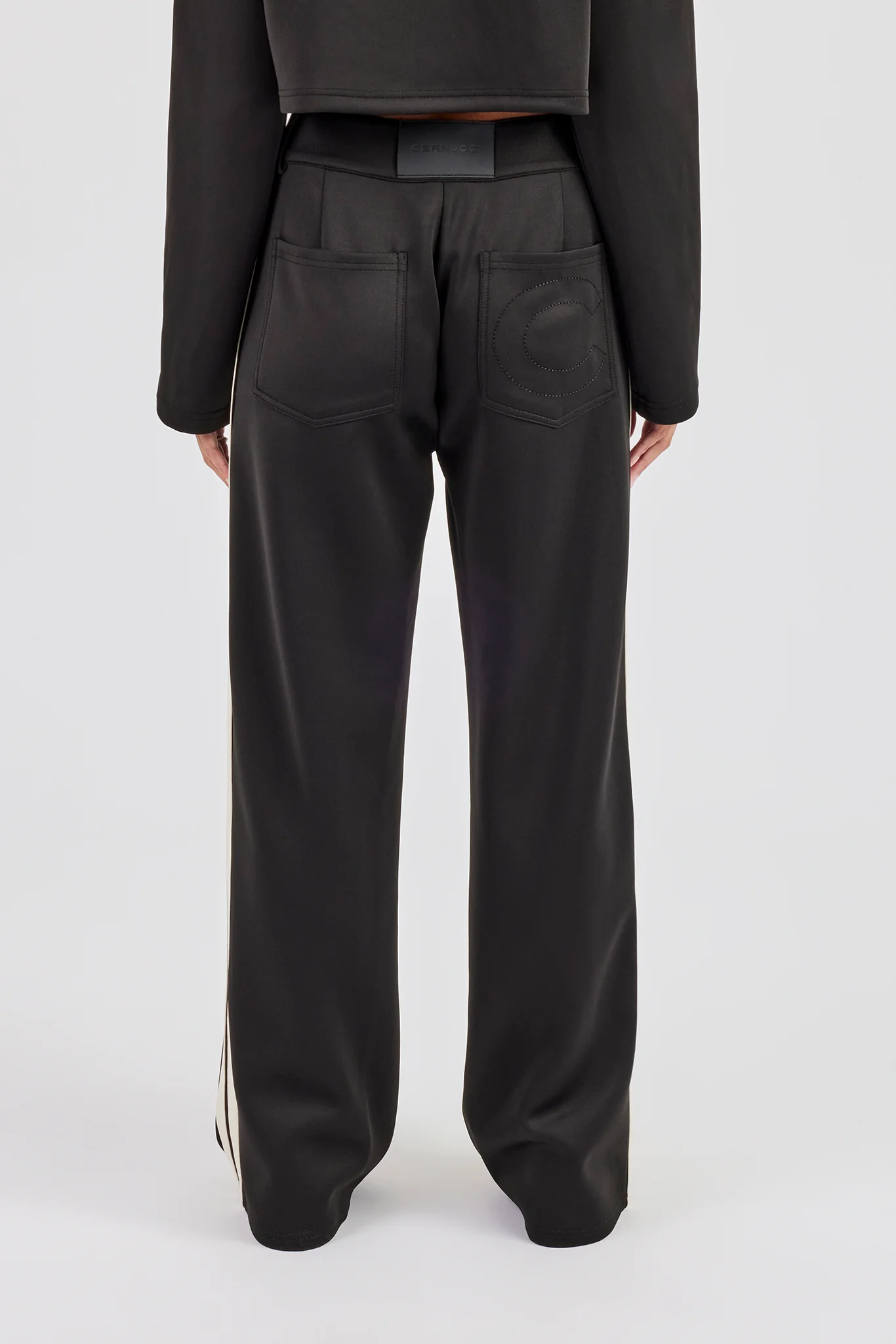 Tailored Taping Trouser - Black - Image 3