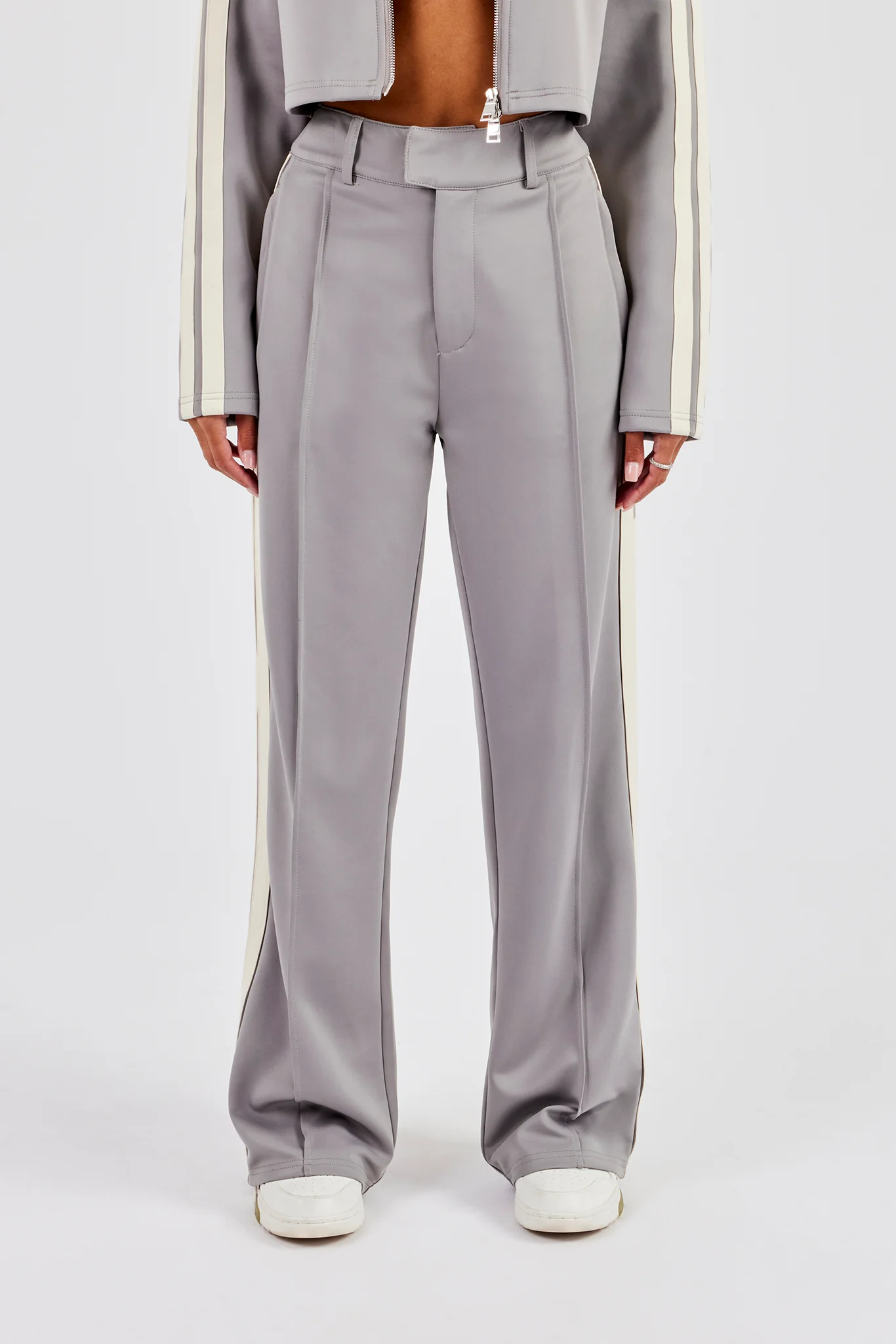 Tailored Taping Trouser - Grey - Image 2