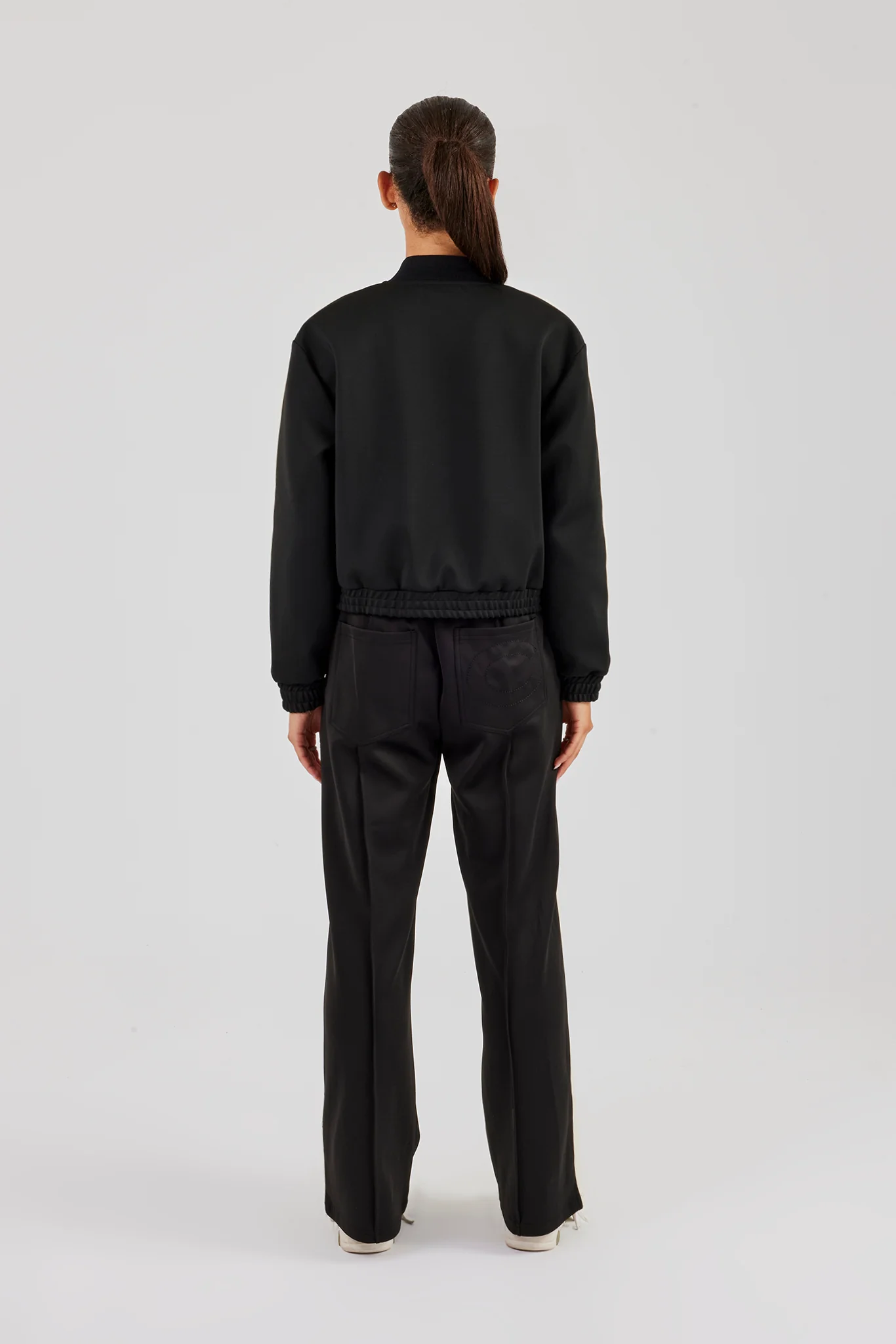 Taping Bomber Tracksuit - Black - Image 3