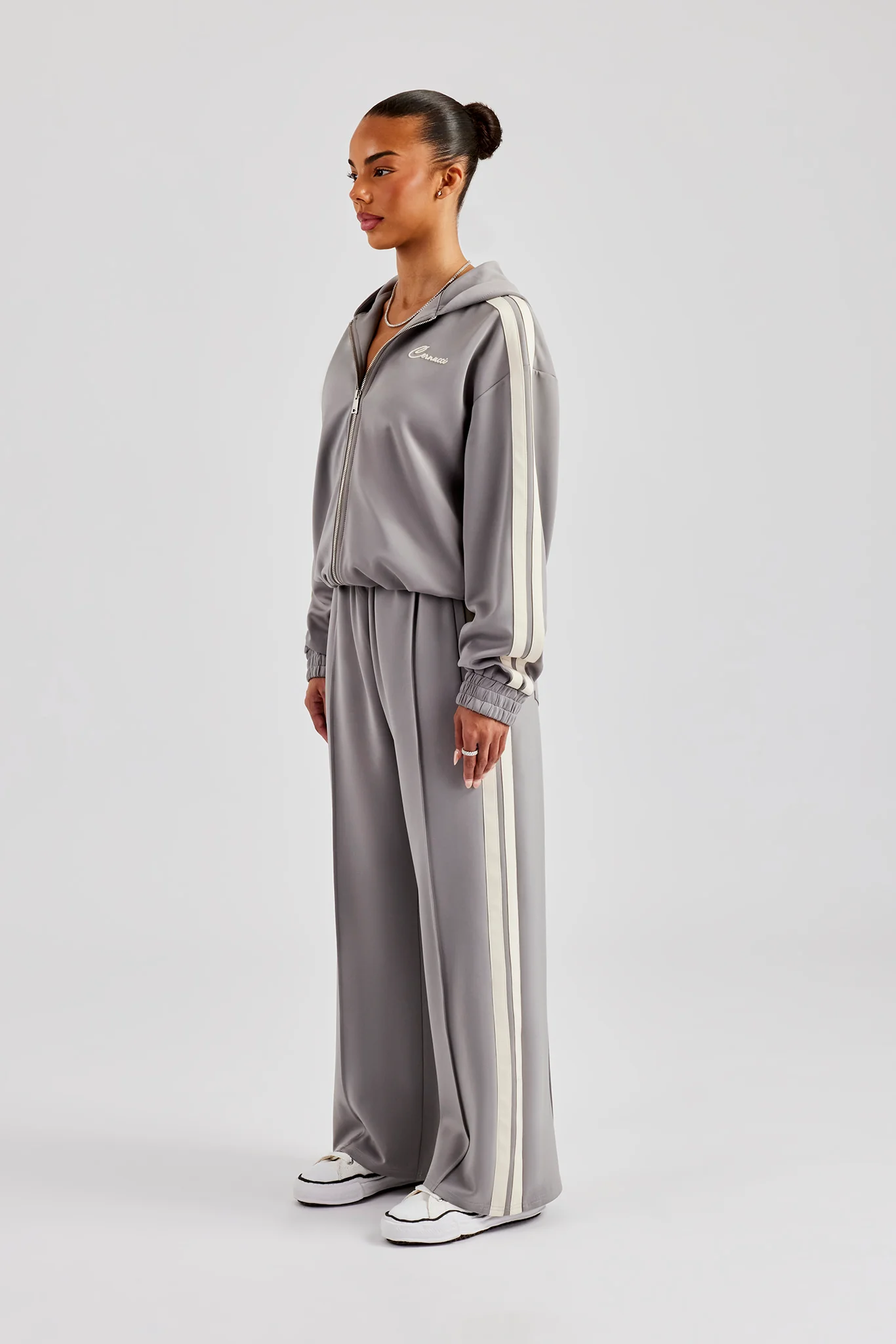 Taping Hooded Tracksuit - Grey - Image 17
