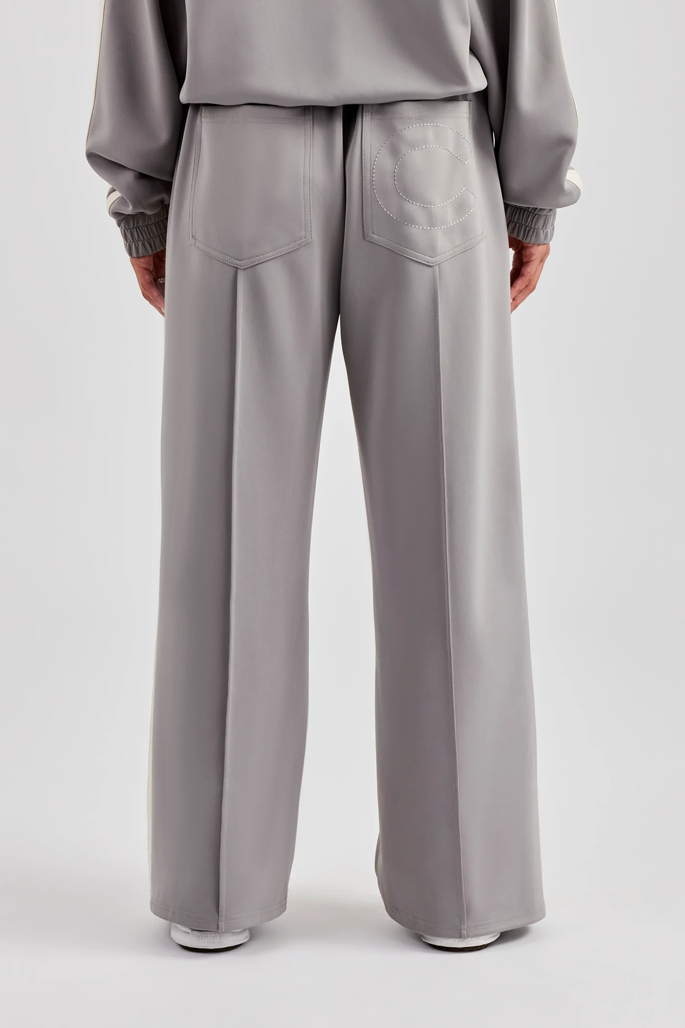 Taping Hooded Tracksuit - Grey - Image 7