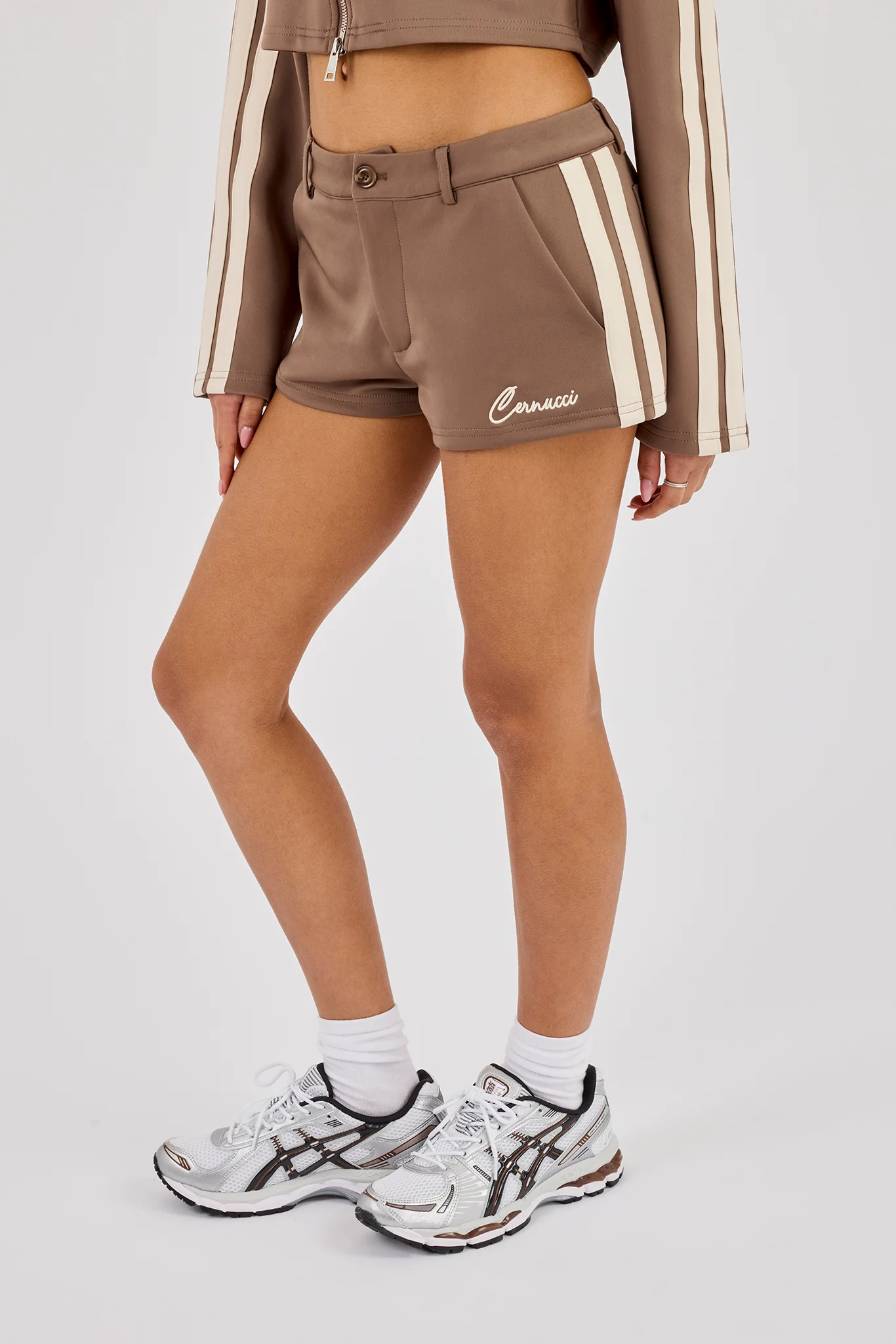 Taping Micro Short - Taupe - Image 2
