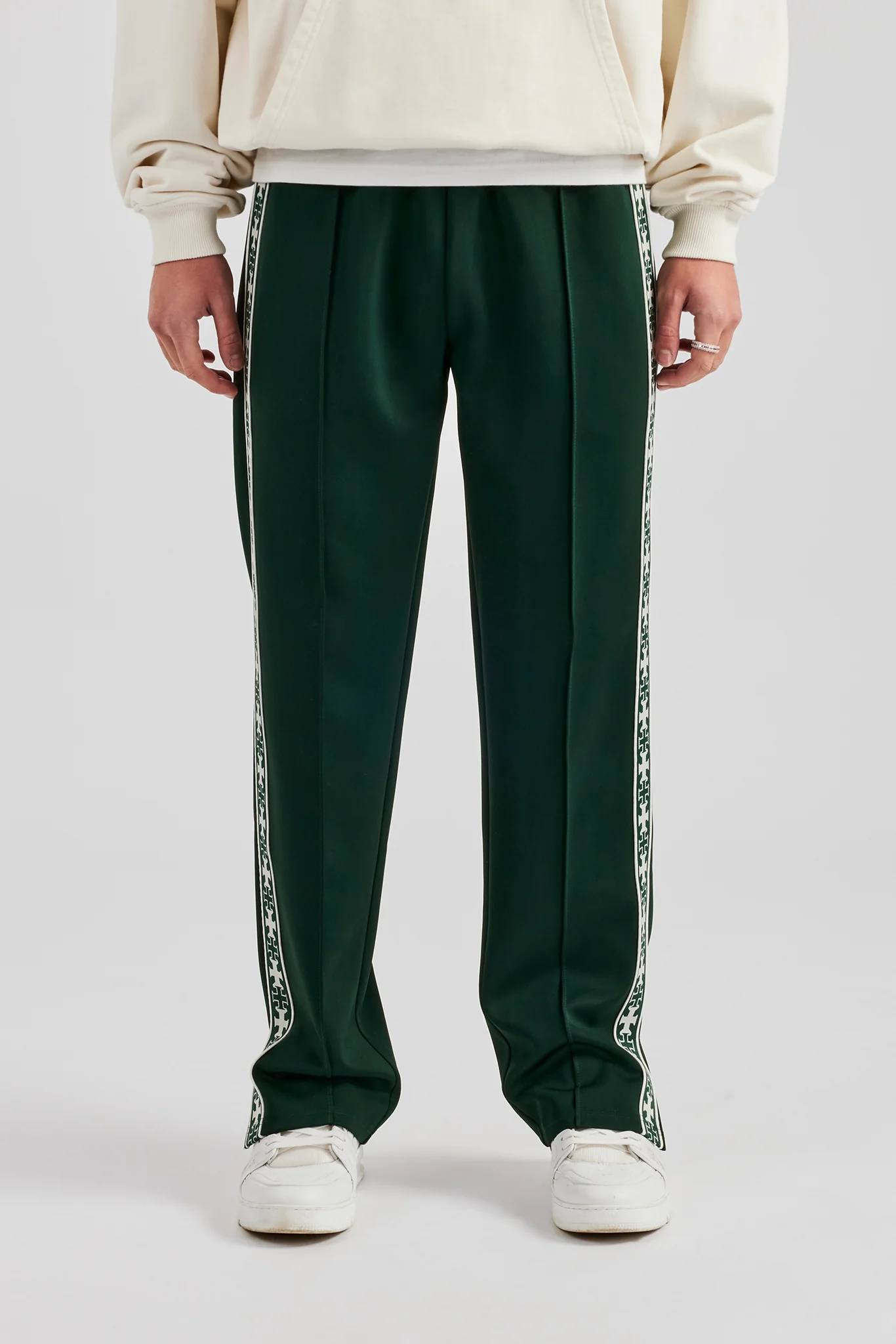 Taping Split Hem Track Pant - Forest Green - Image 3