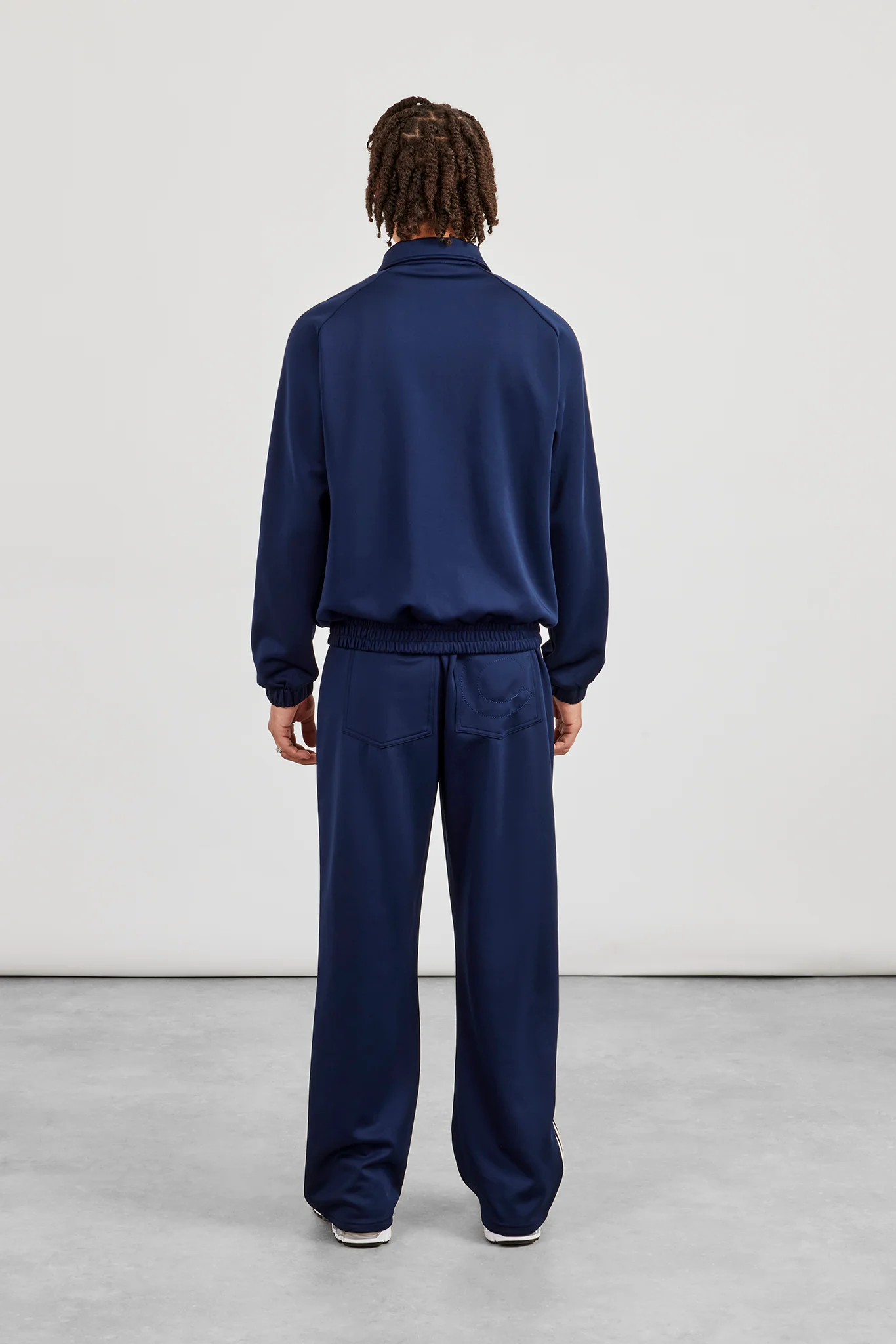 Taping Track Jacket & Relaxed Track Pant - Navy Blue - Image 3