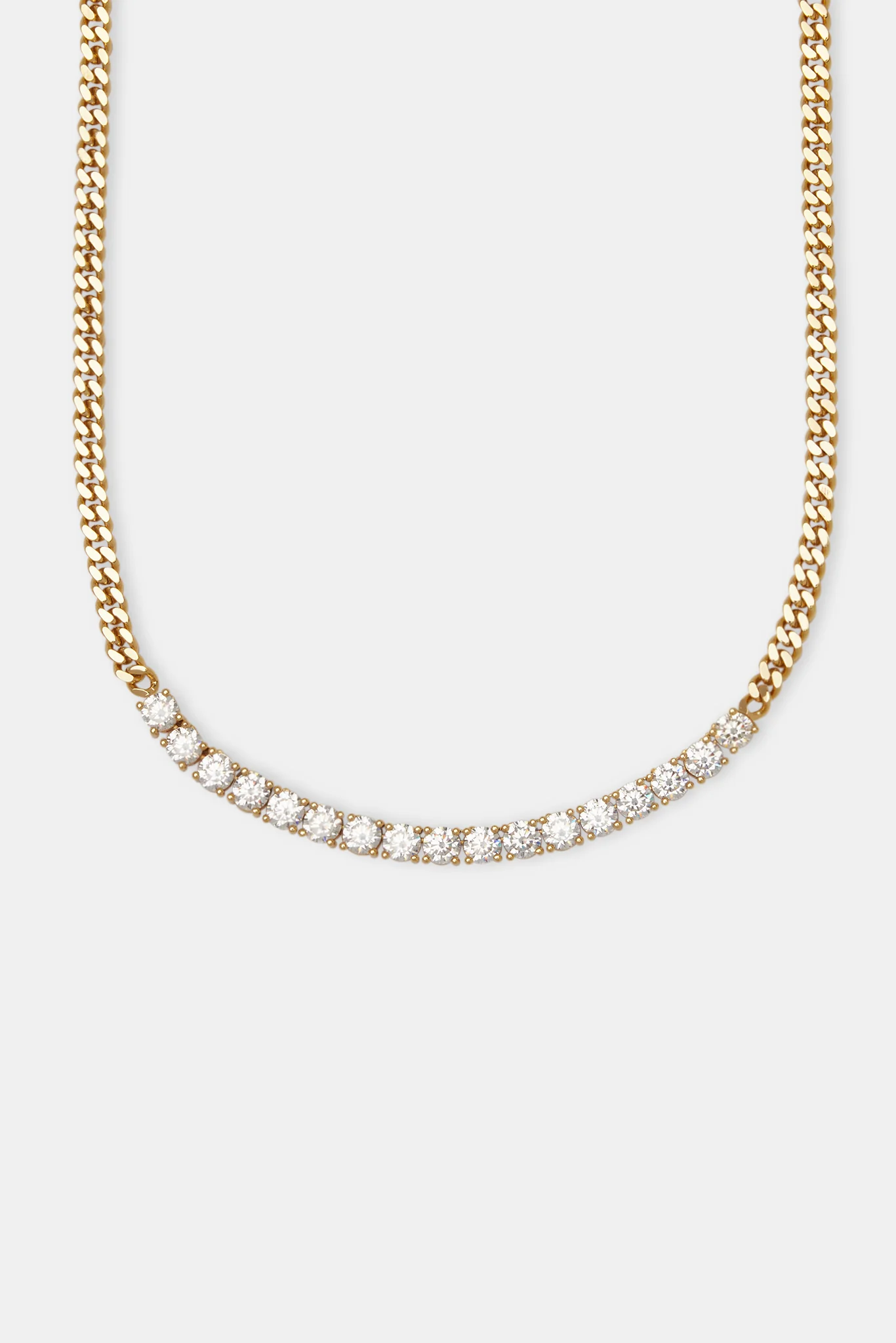 Tennis Centre Cuban Chain - 5mm - Gold - Image 2