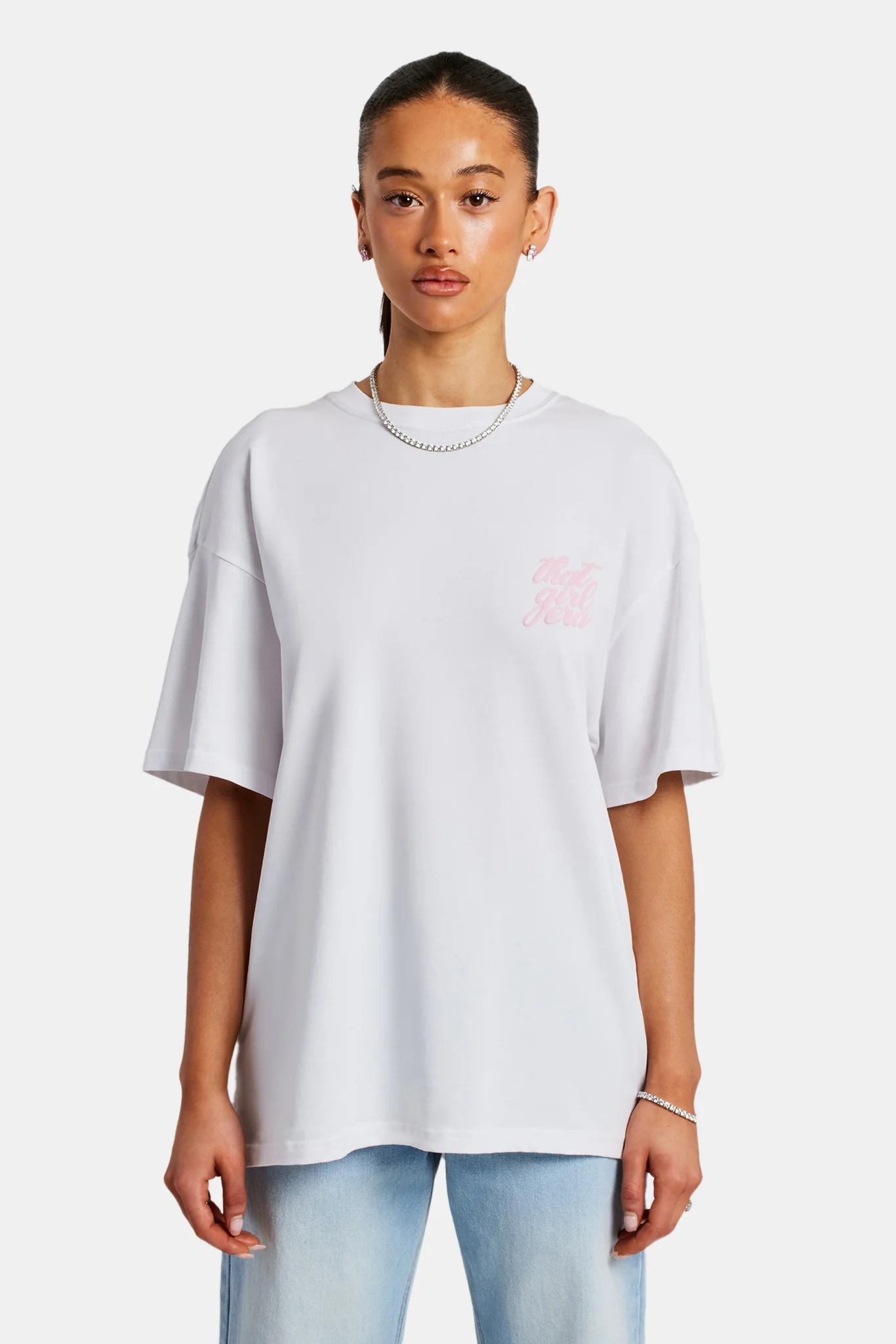 That Girl Era Oversized T-Shirt - White - Image 2
