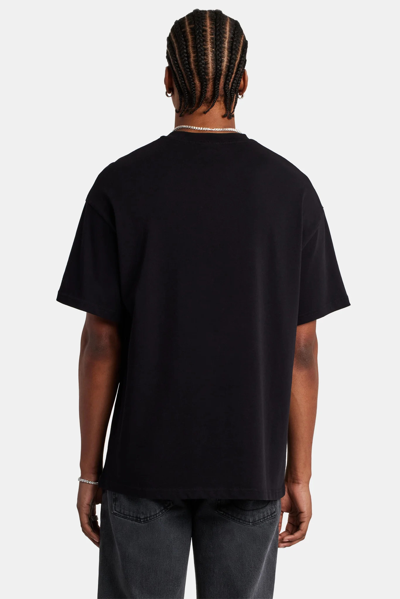 Tonal Logo Oversized T-Shirt - Black - Image 3