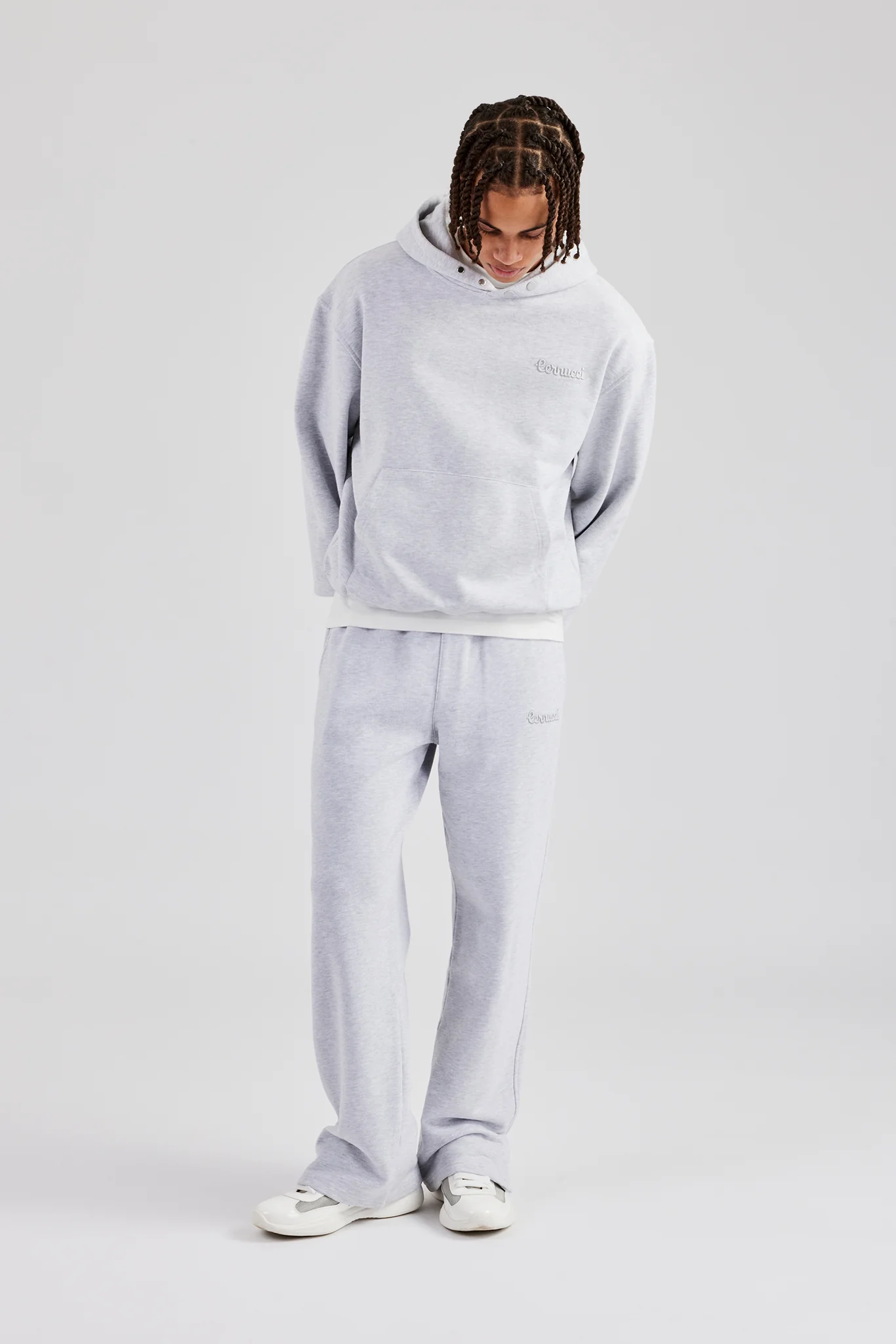 Tonal Oversized Tracksuit - Ash Grey