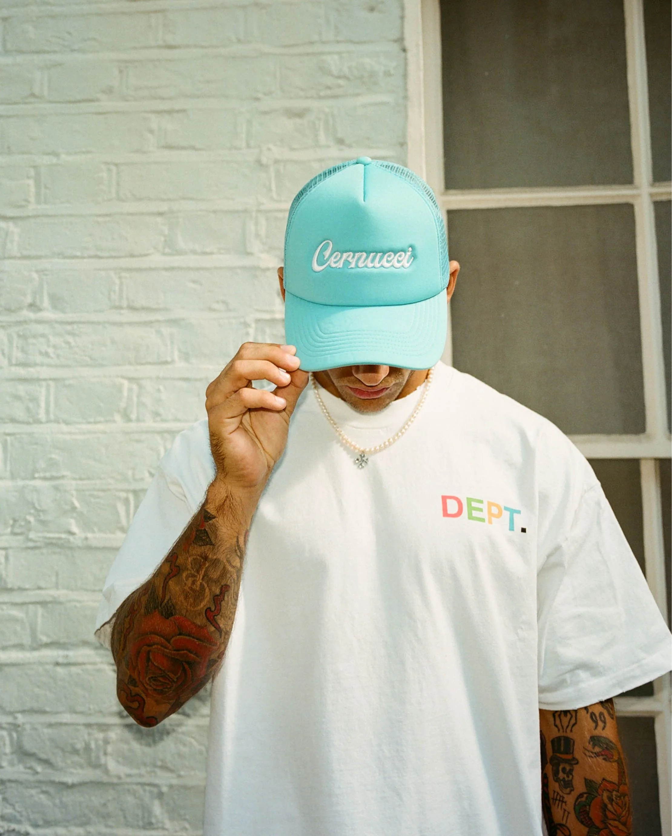 Trucker Hat - Baby Blue - Image 2