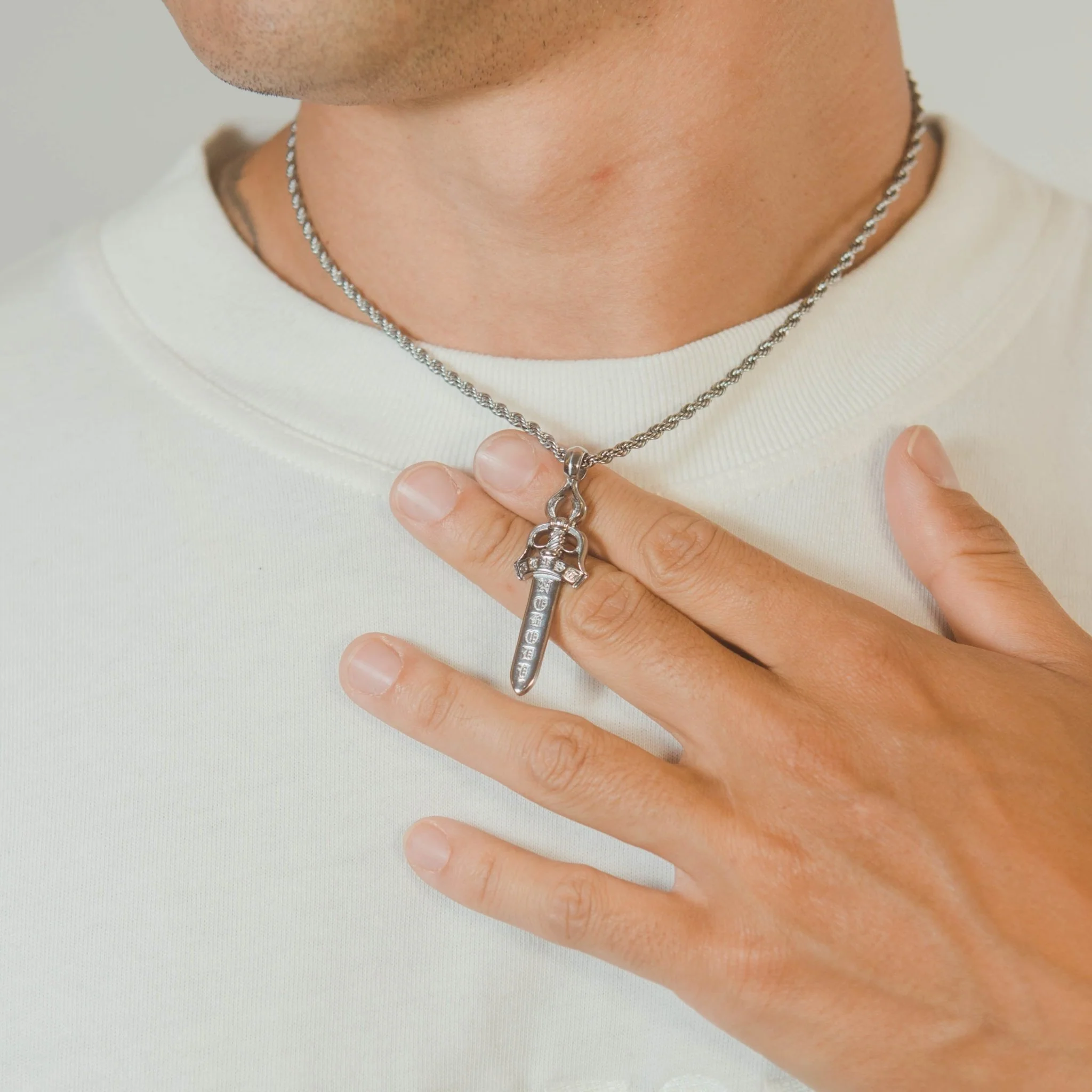 Trust Nobody Dagger Pendant - Image 2