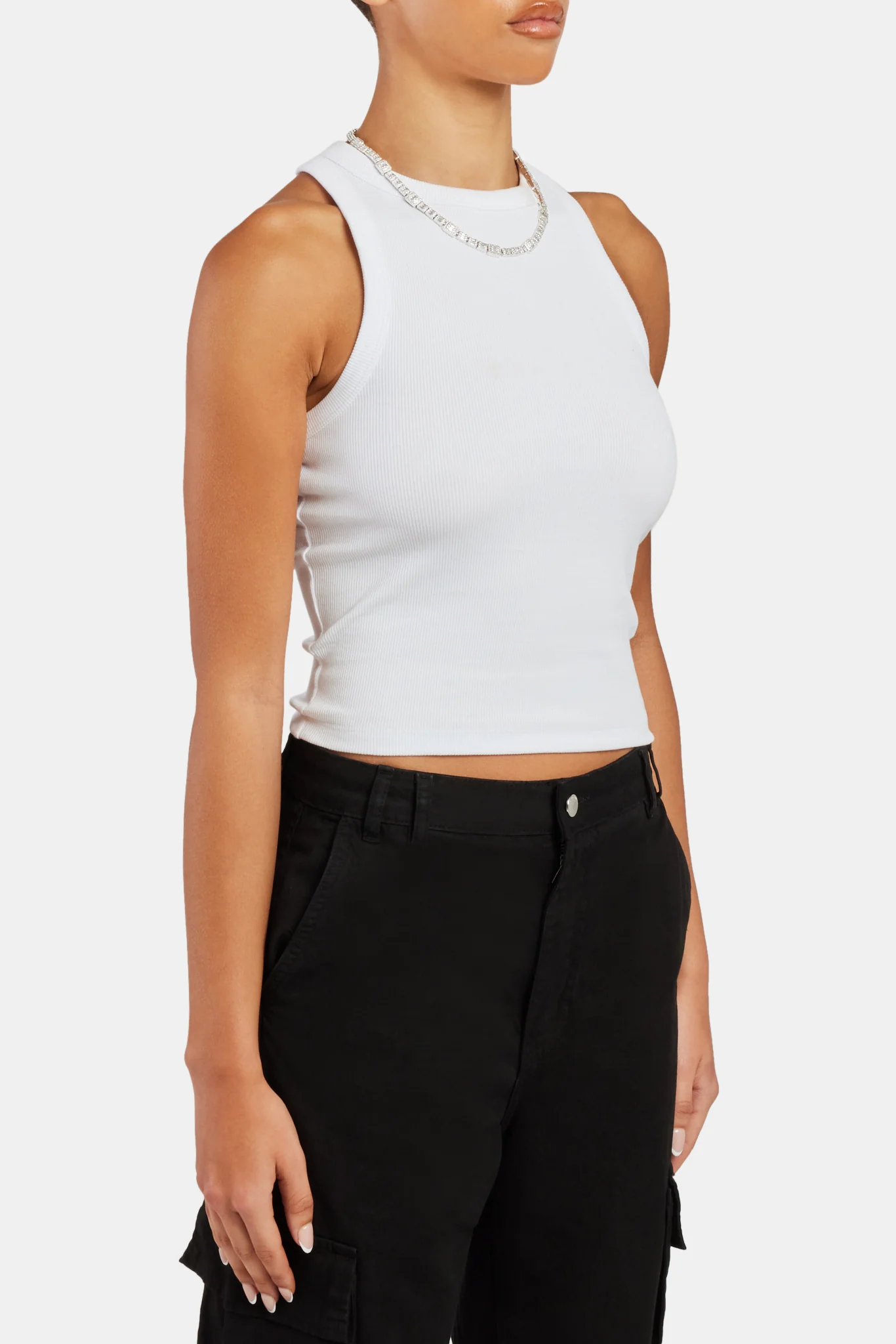 Vest Top - White - Image 4