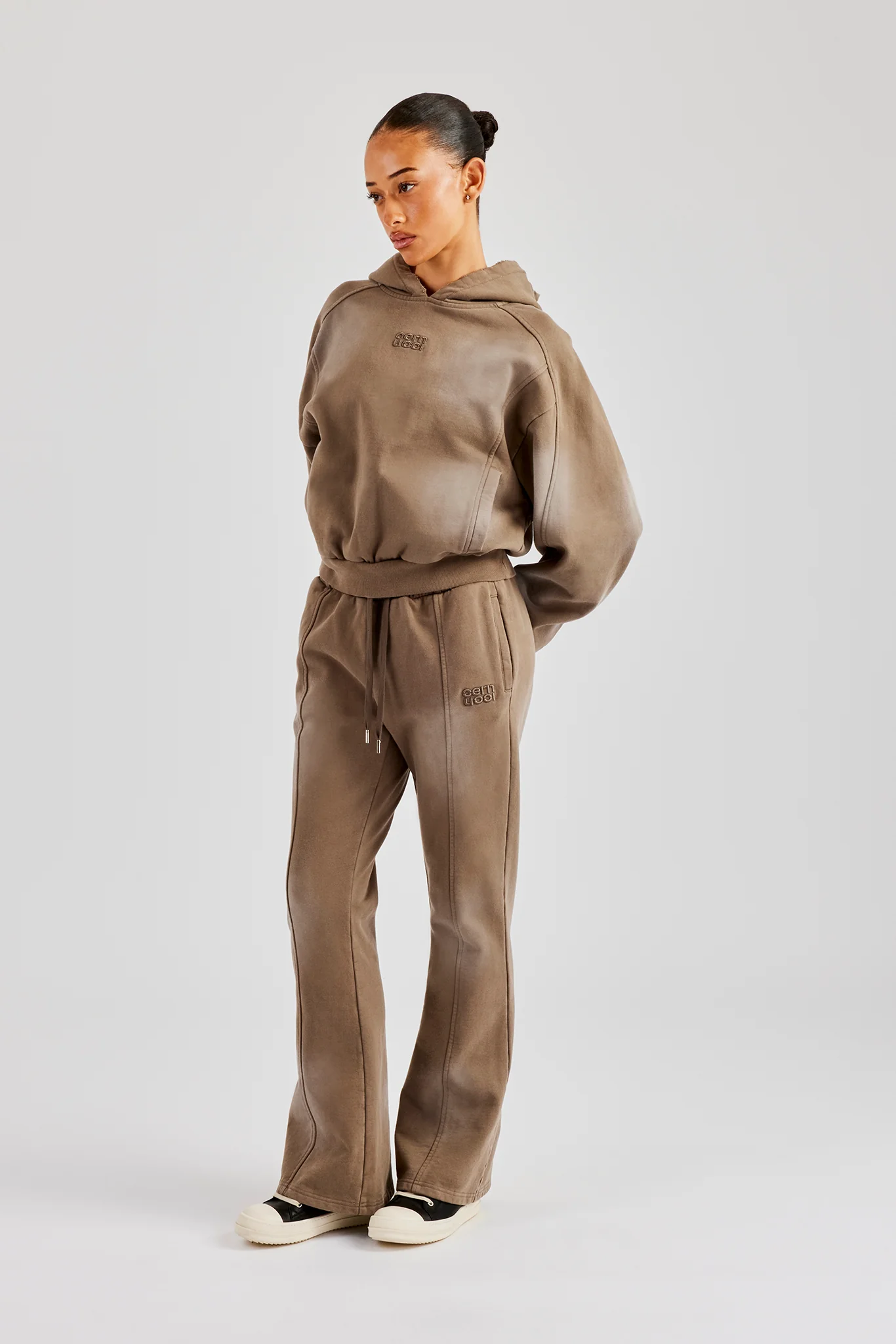 Washed Jersey Flare - Washed Taupe - Image 4