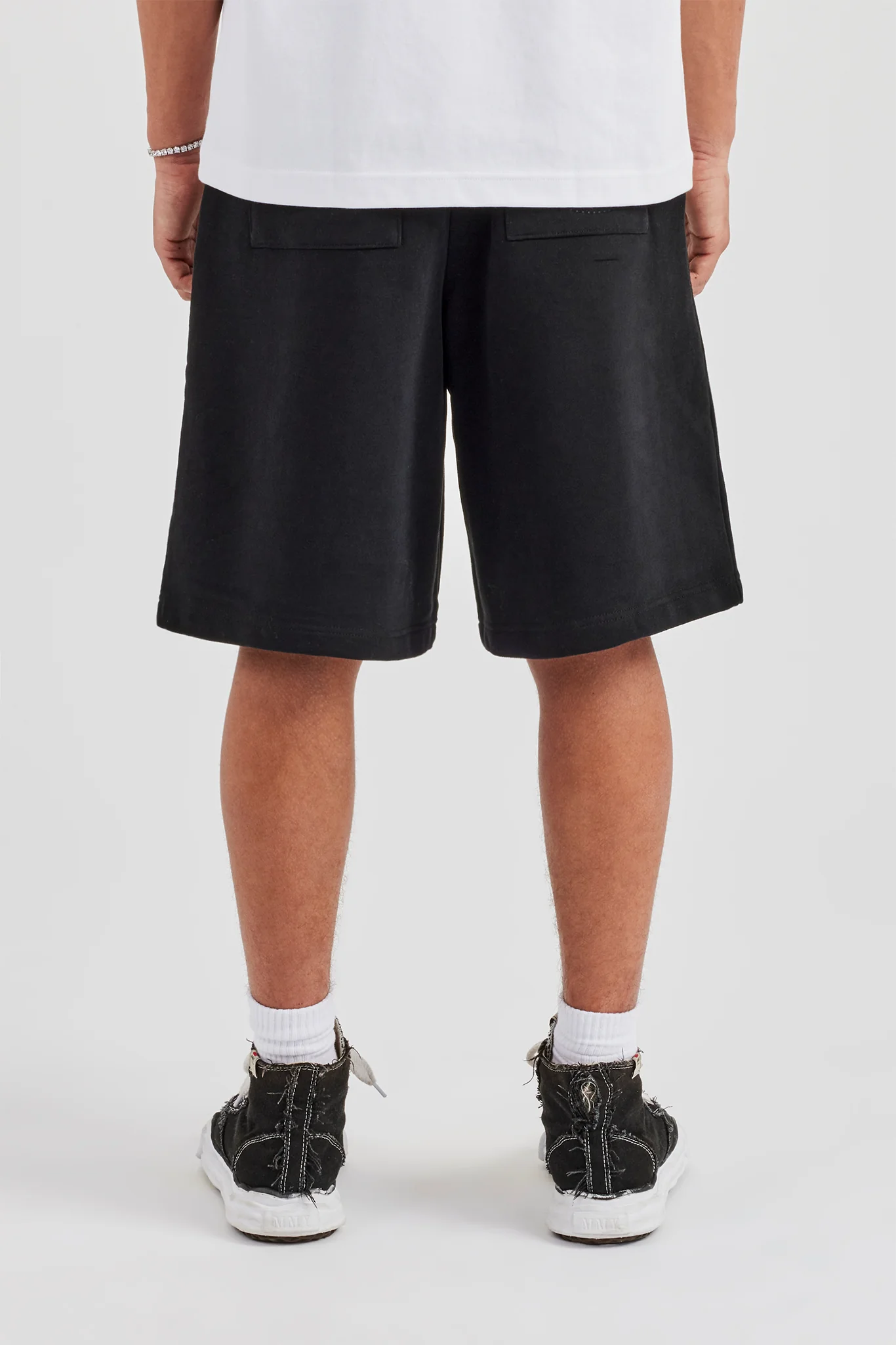 Washed Jersey Jort - Black - Image 3