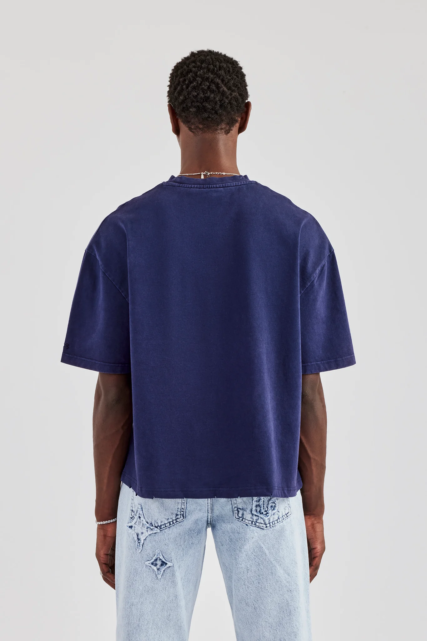 Boxy Washed Pocket Detail T-Shirt - Image 3