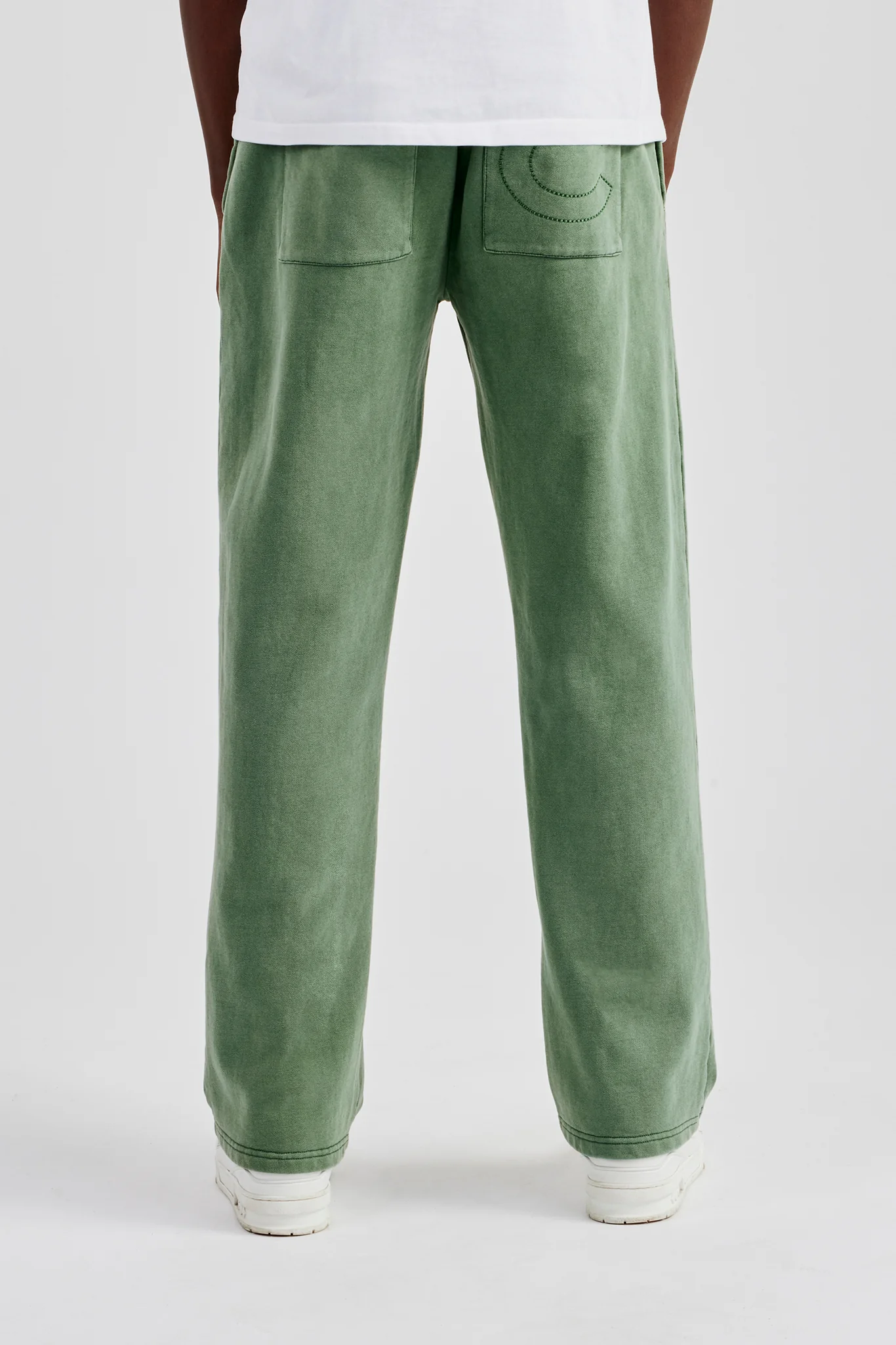 Washed Straight Leg Jogger - Washed Green - Image 3