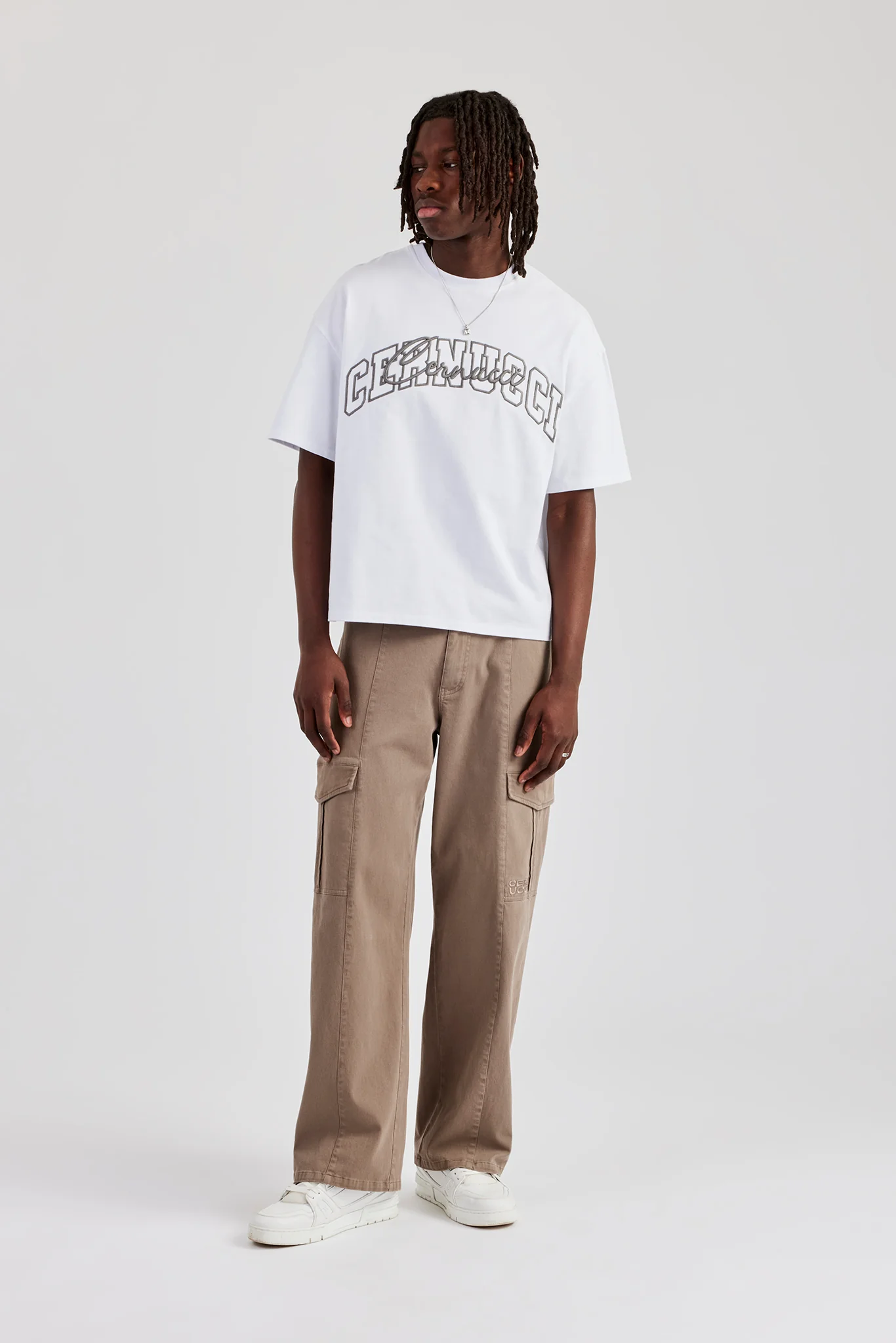 Washed Twill Trouser - Brown - Image 4