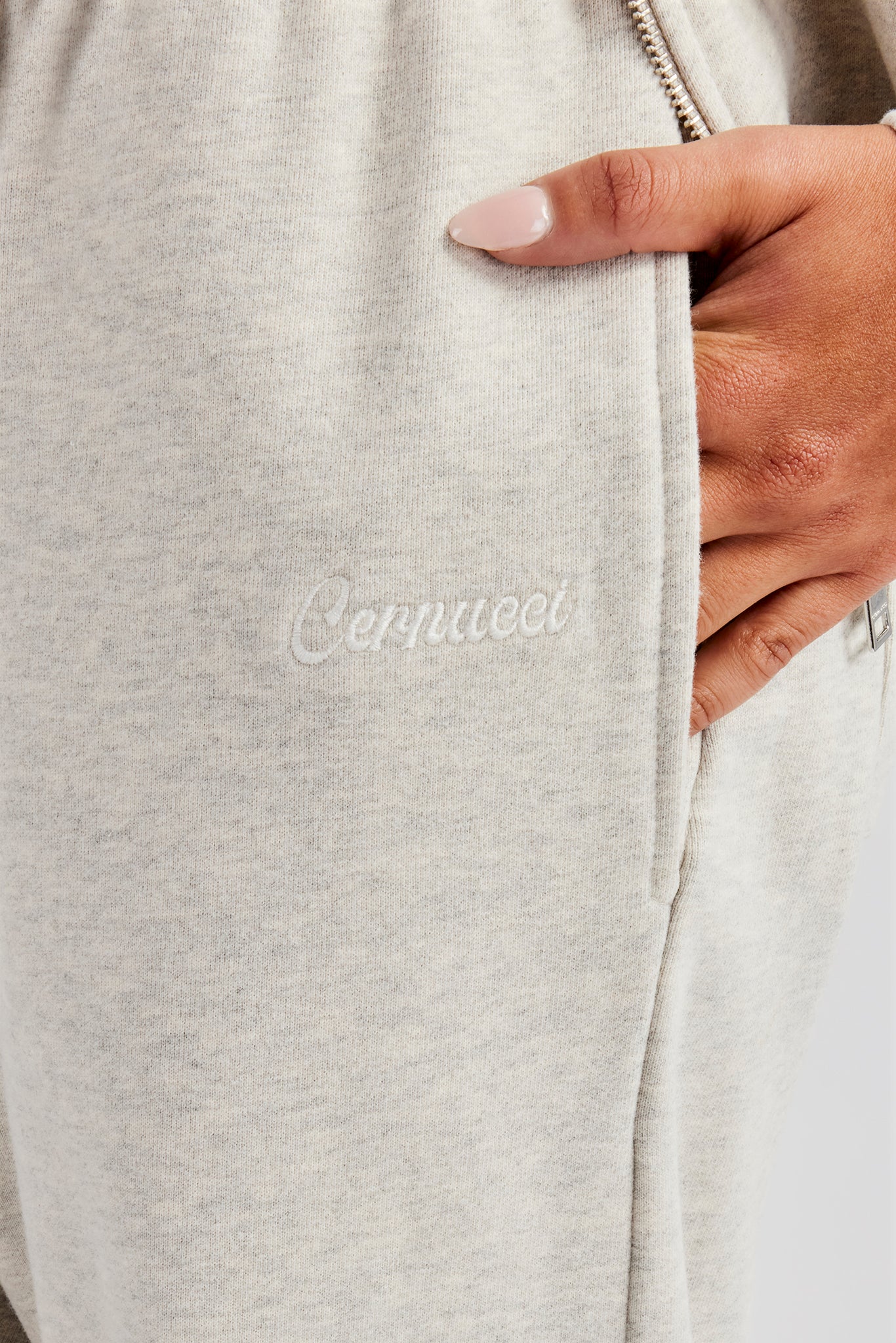 Wide Leg Jogger - Ash Grey - Image 3