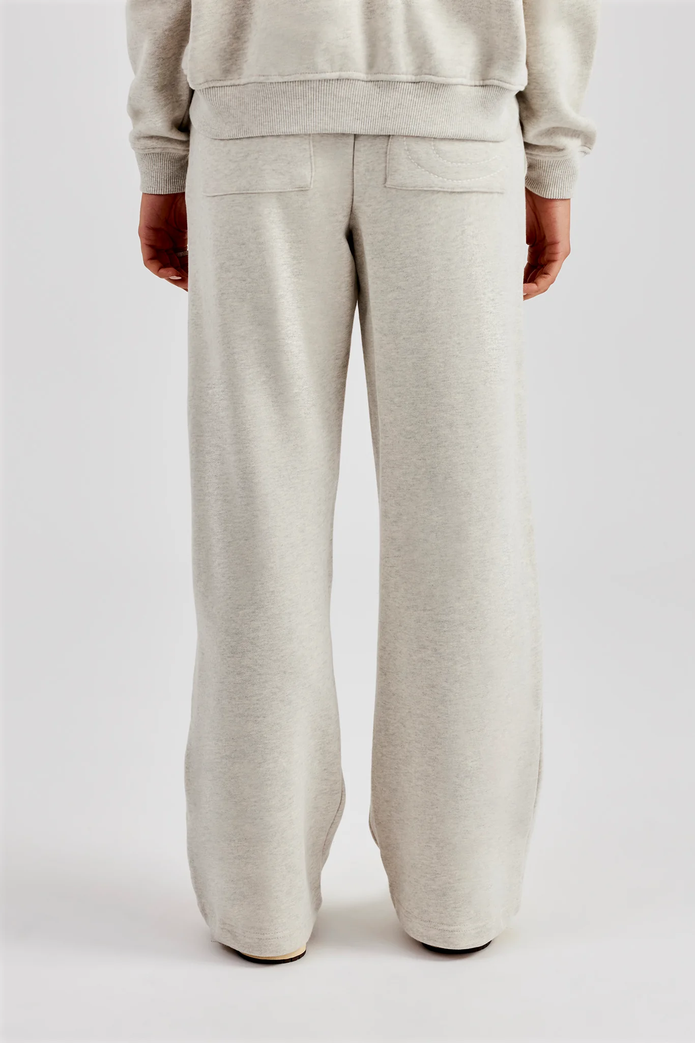 Wide Leg Jogger - Ash Grey - Image 4