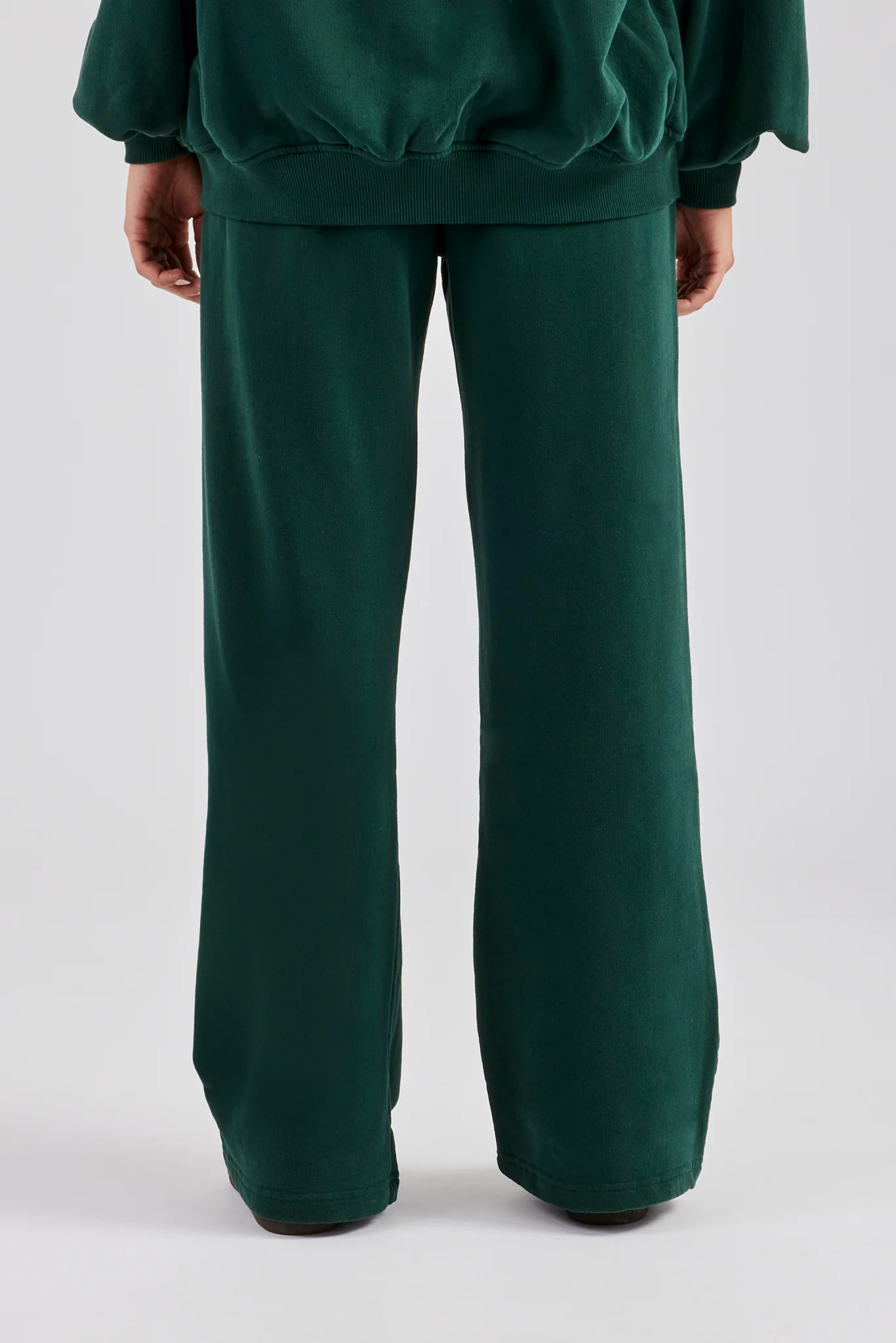 Wide Leg Jogger - Dark Green - Image 4